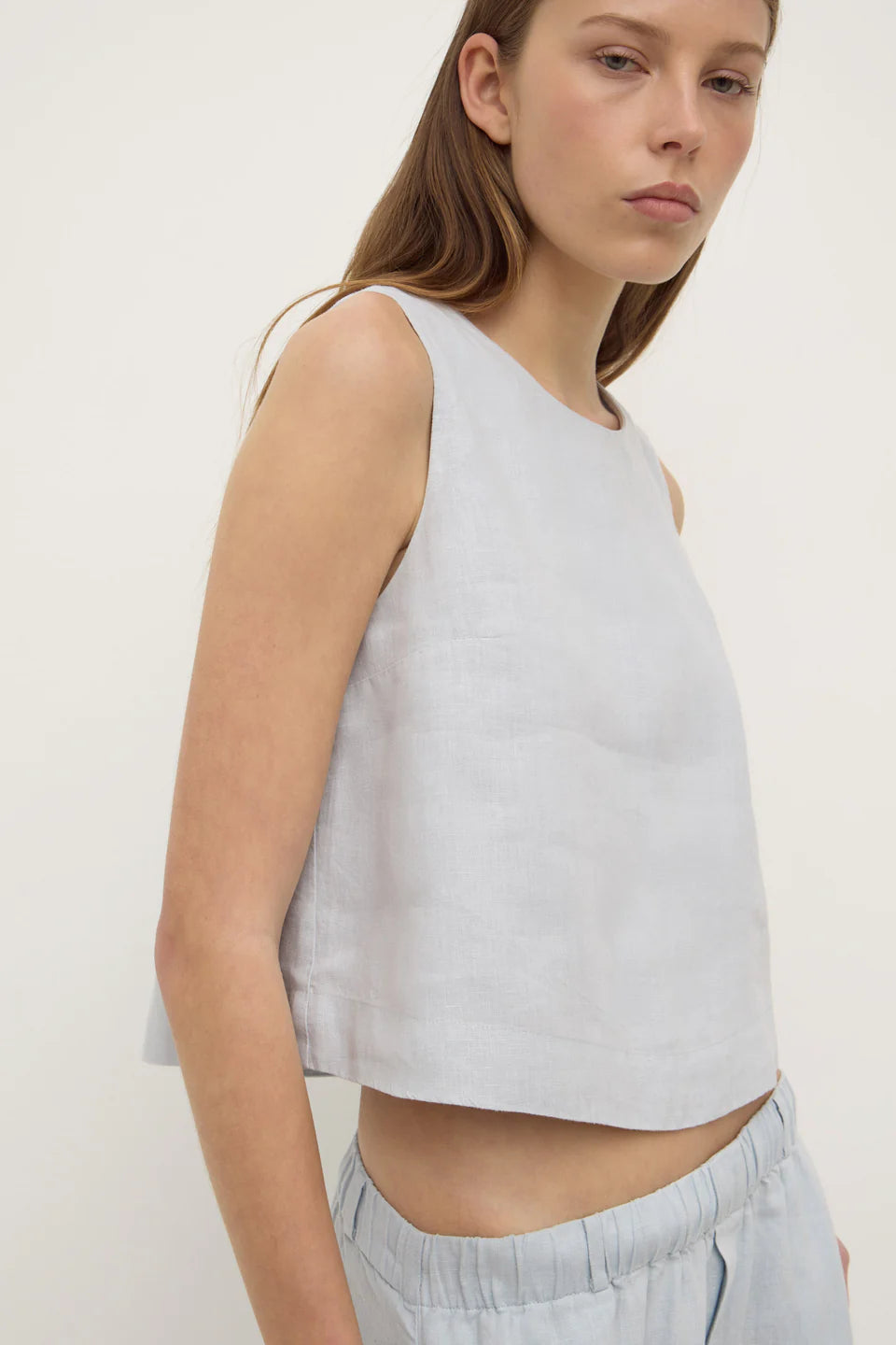 Estelle Linen top, cloud