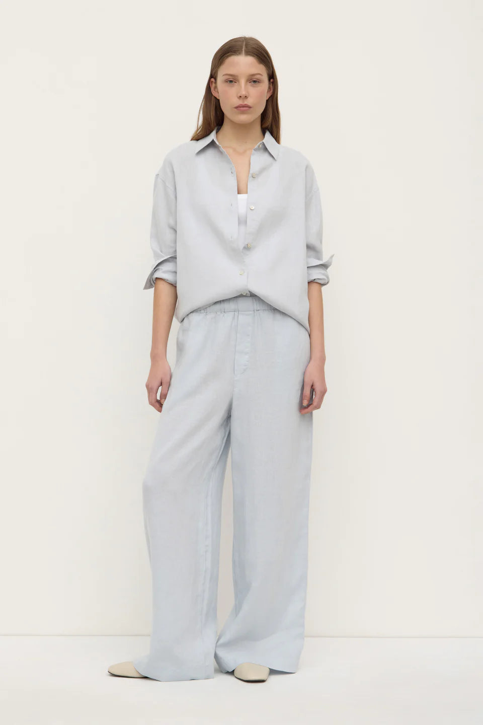 Everyday linen pant, cloud