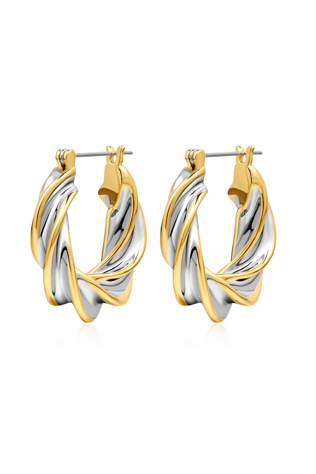 Perry two tone hoops