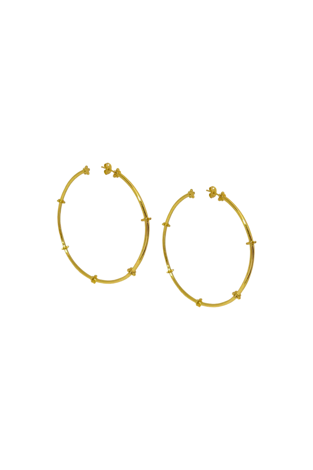 faye earrings, gold