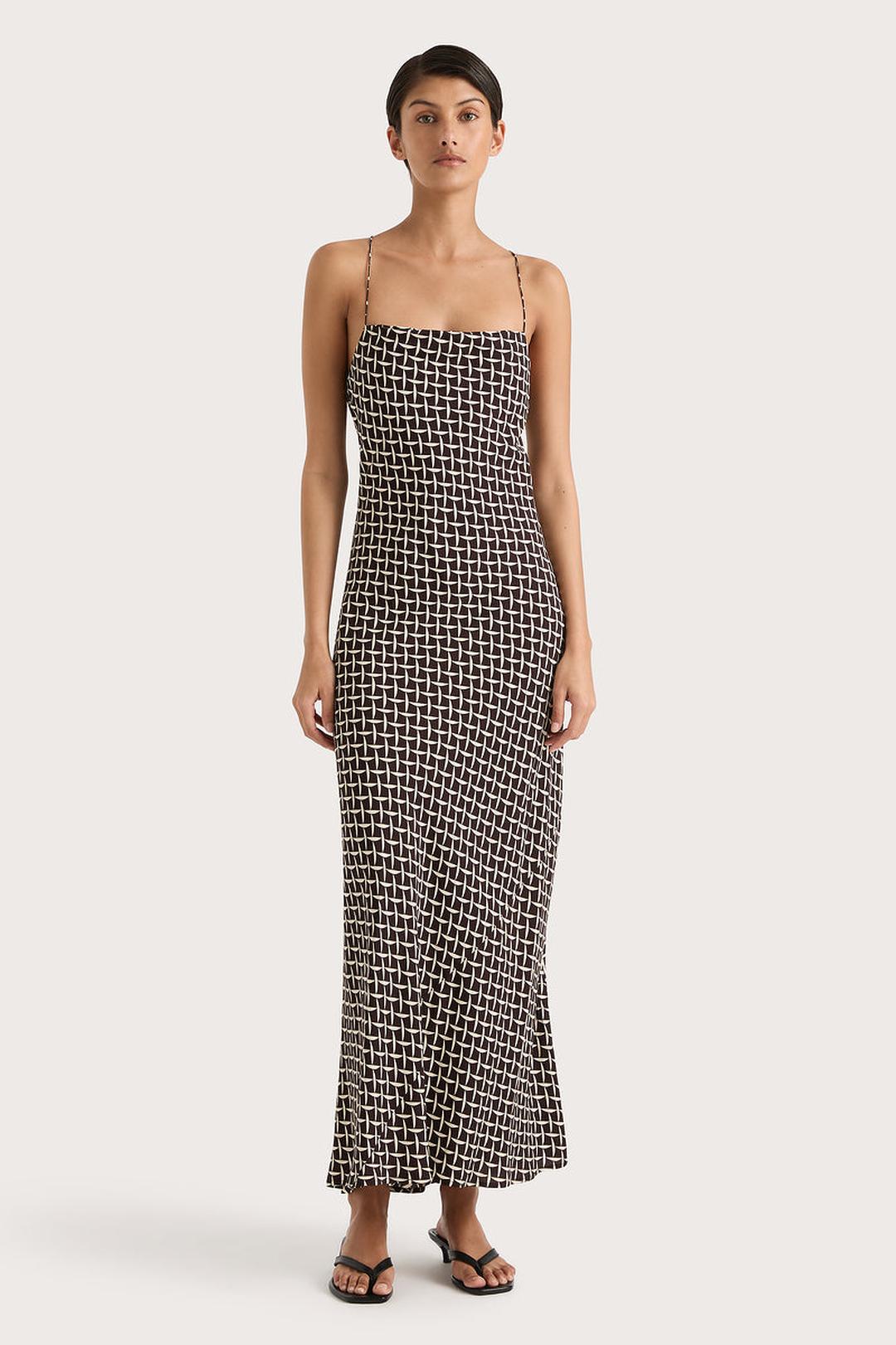 Luisa midi dress, espresso