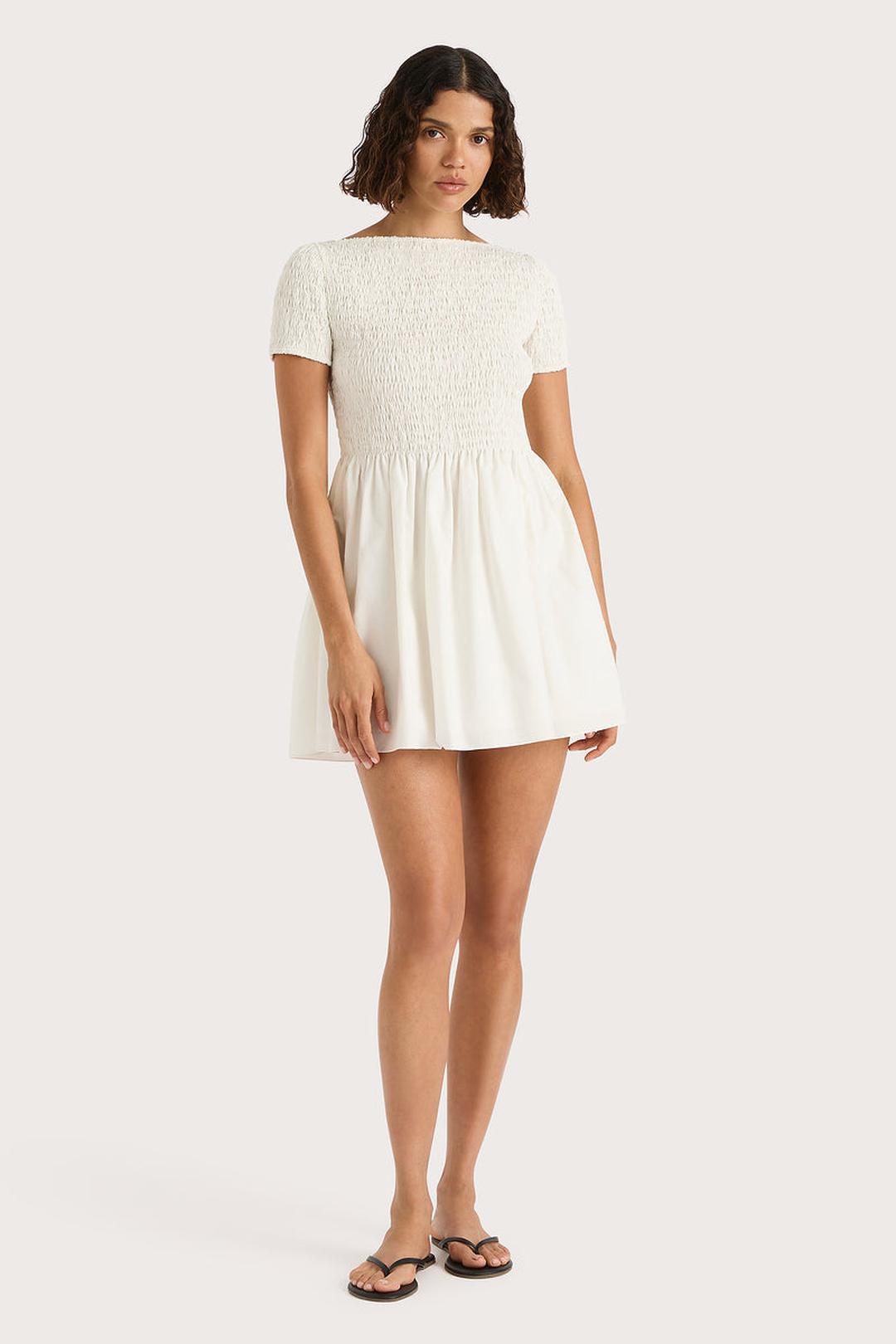 Deboni mini dress, white