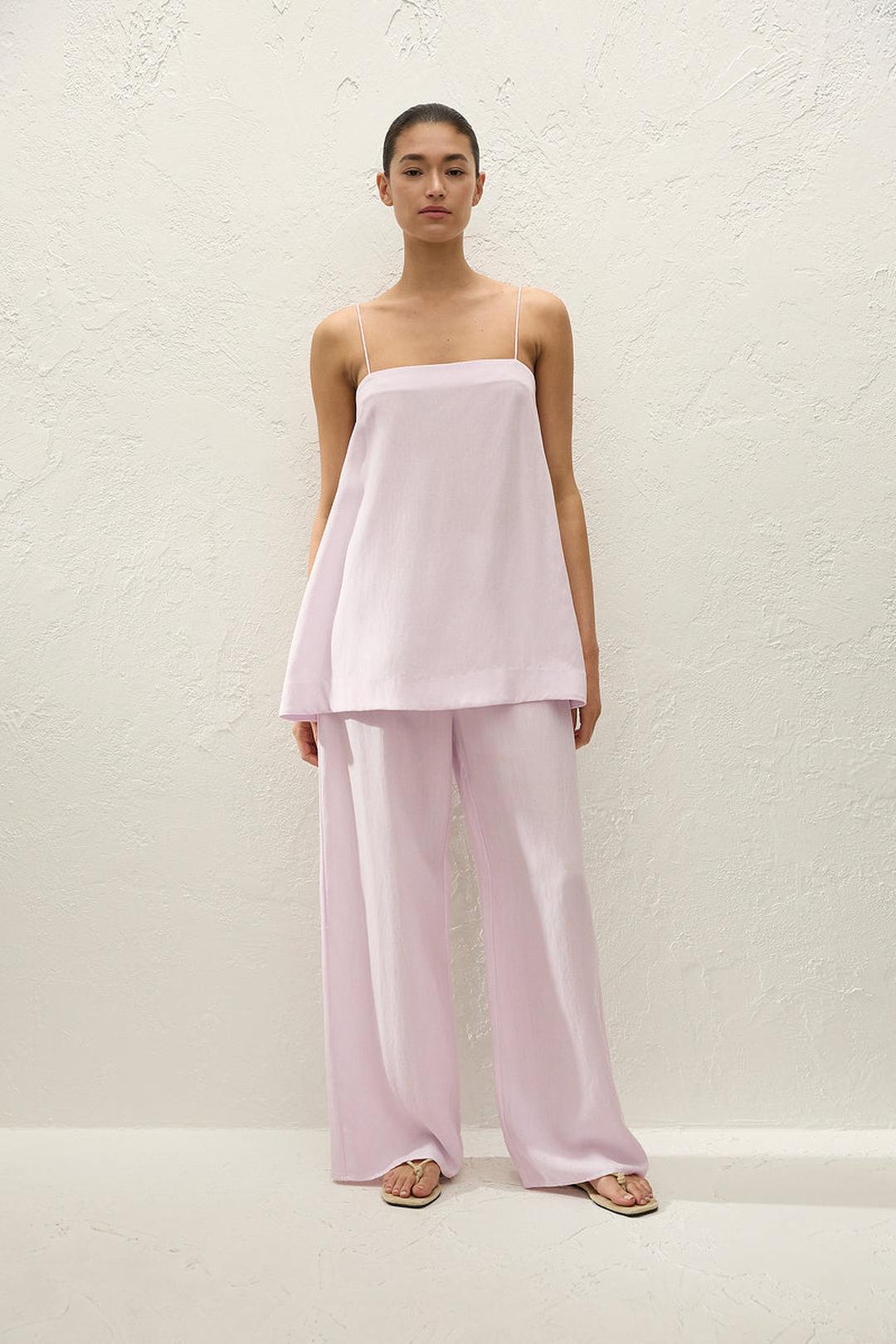 Rosa top, pale pink