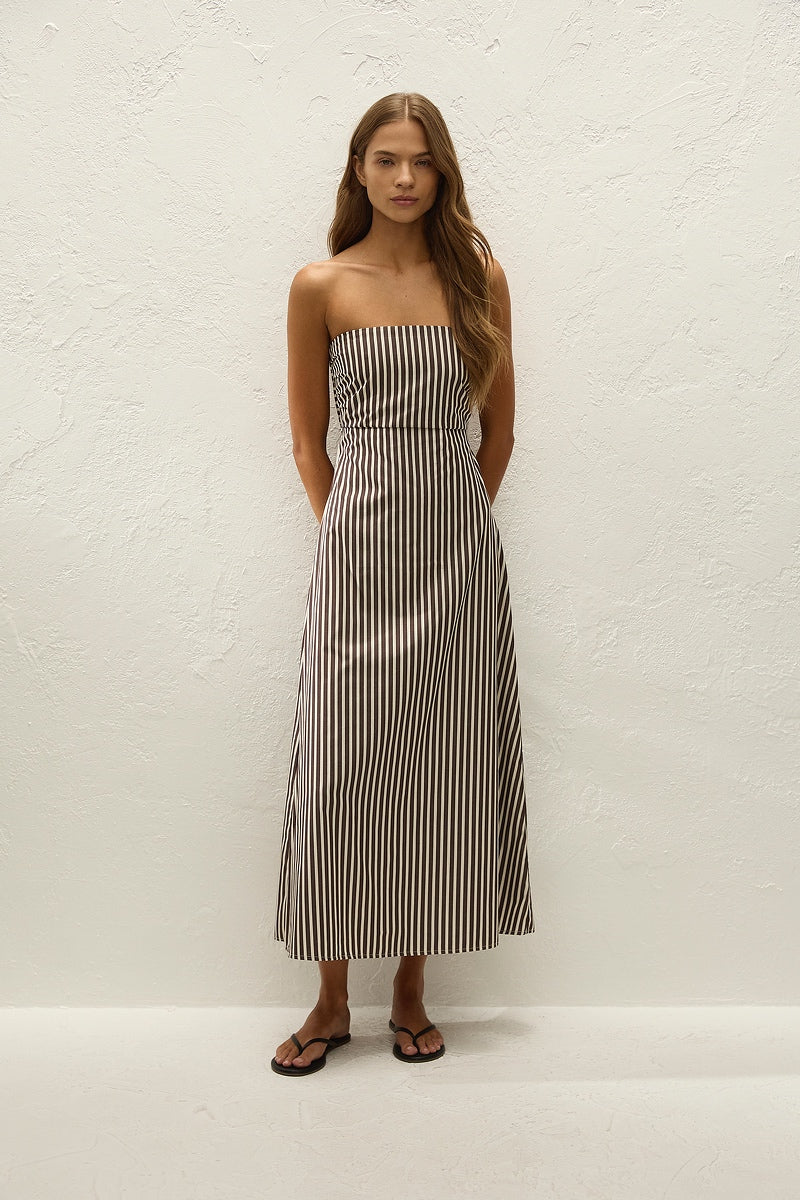 Casimiro midi dress, rita stripe port