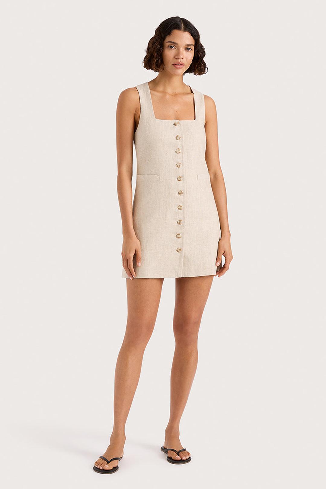 Jaques mini dress, natural