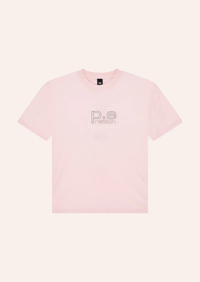 Flux tee, chalk pink