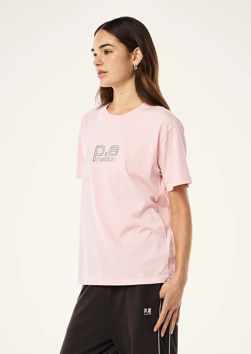 Flux tee, chalk pink