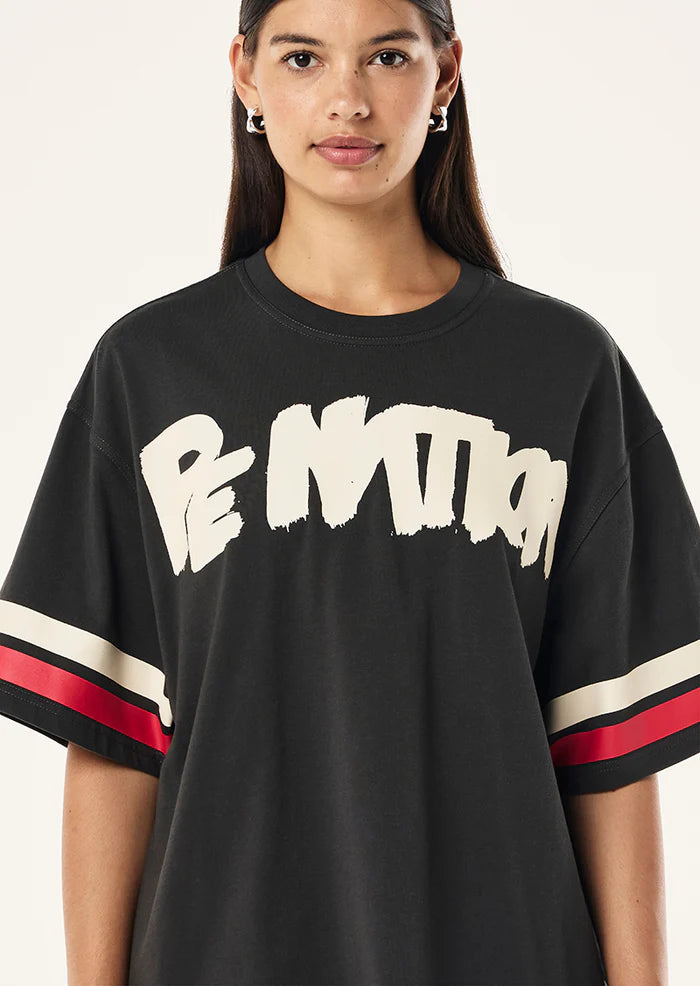 Frontline oversized tee, asphalt
