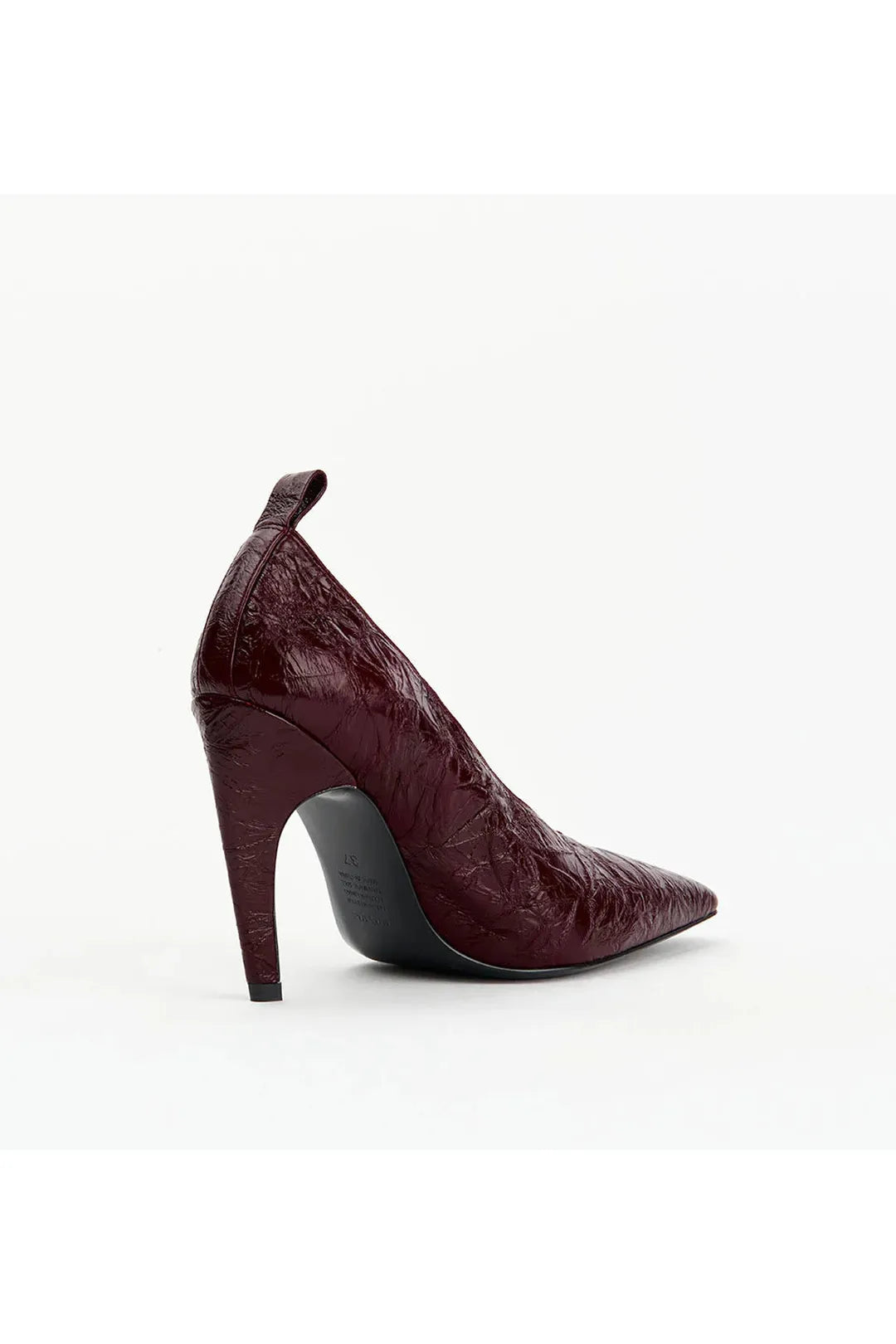 Floyd, burgandy oily crinkle leather