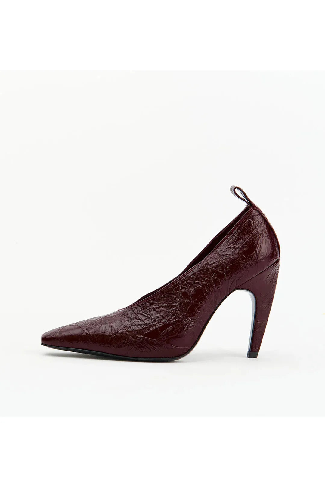 Floyd, burgandy oily crinkle leather