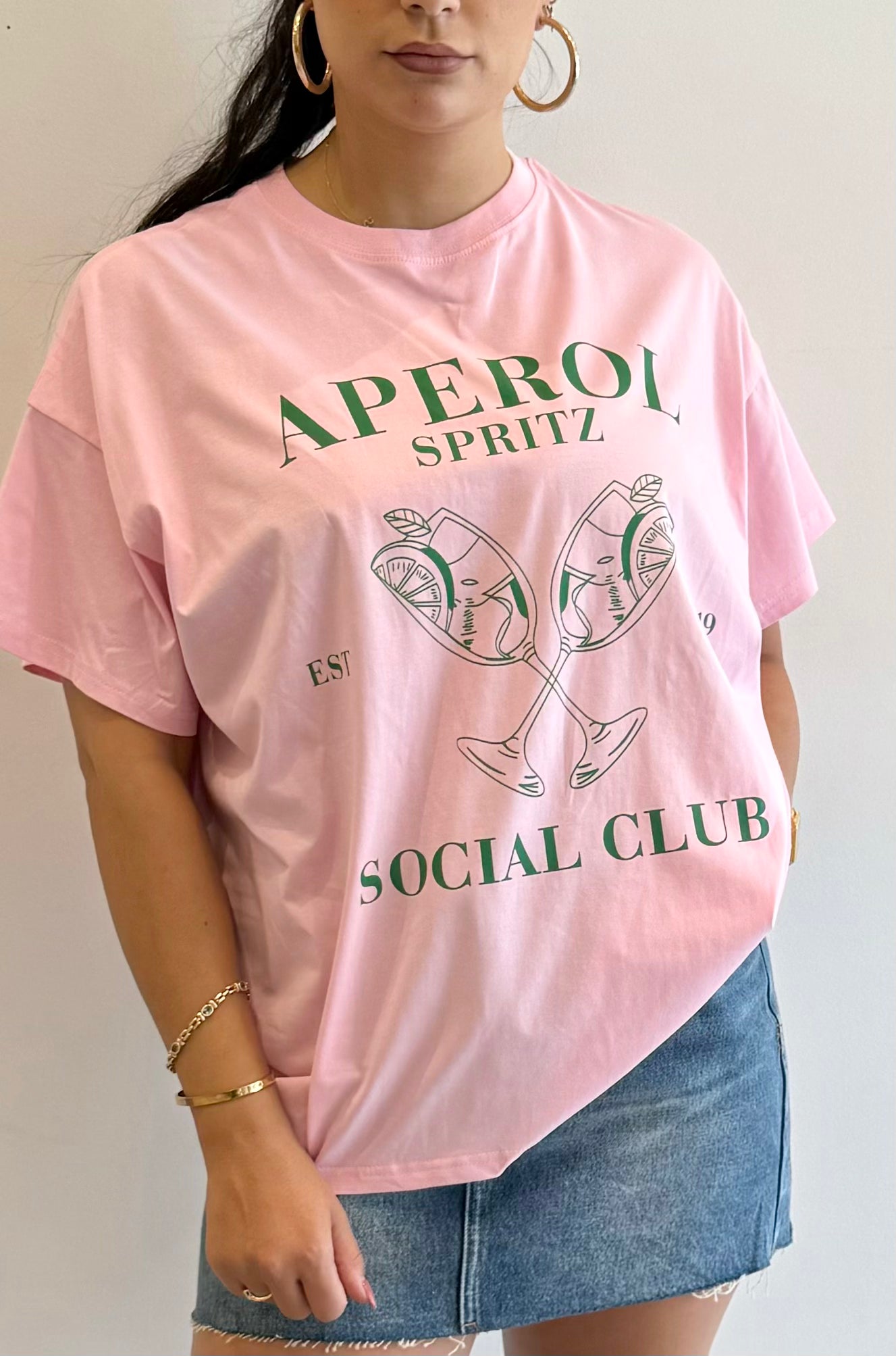 aperol tee, pink