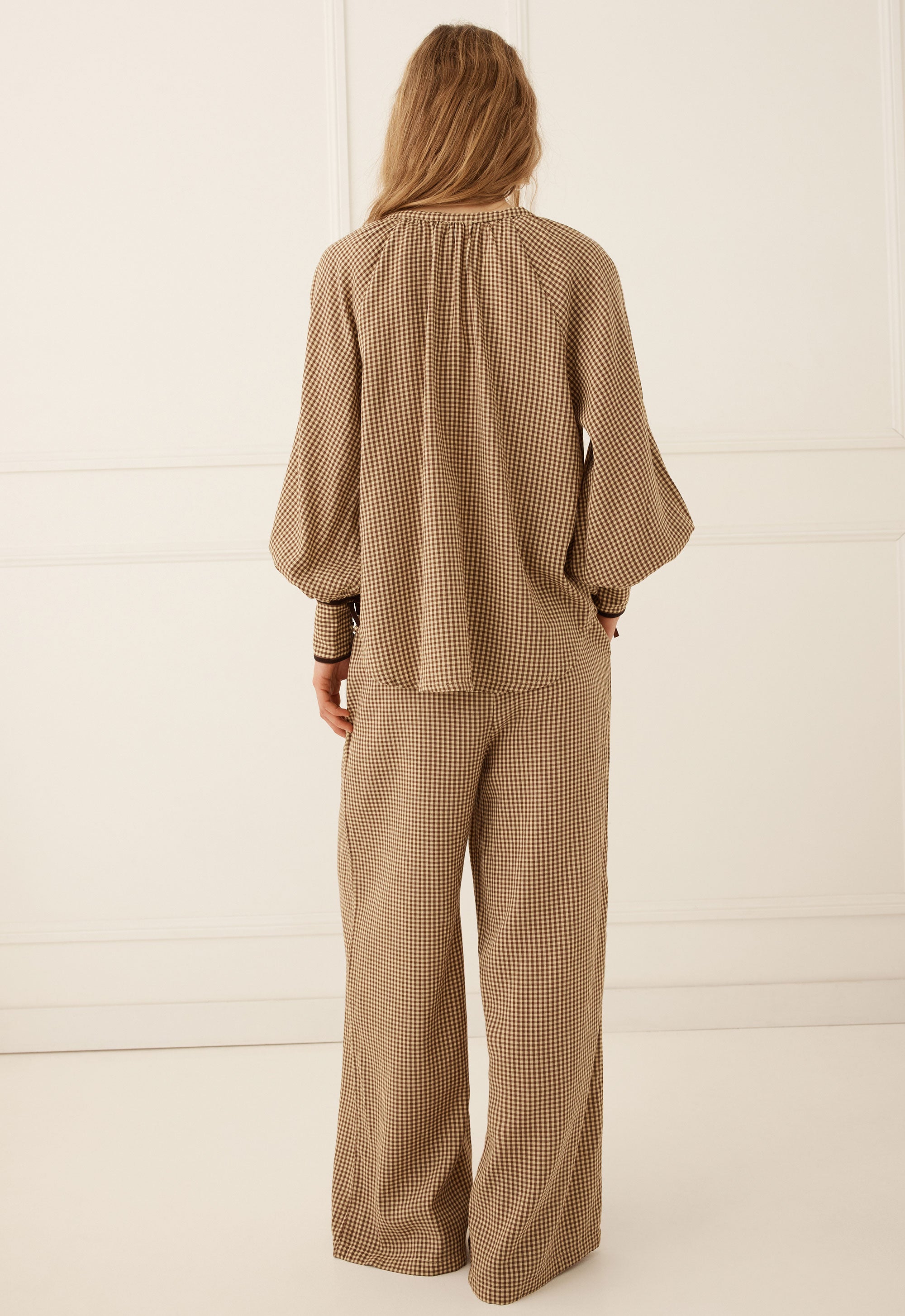 Garden gate beach pant, gingham