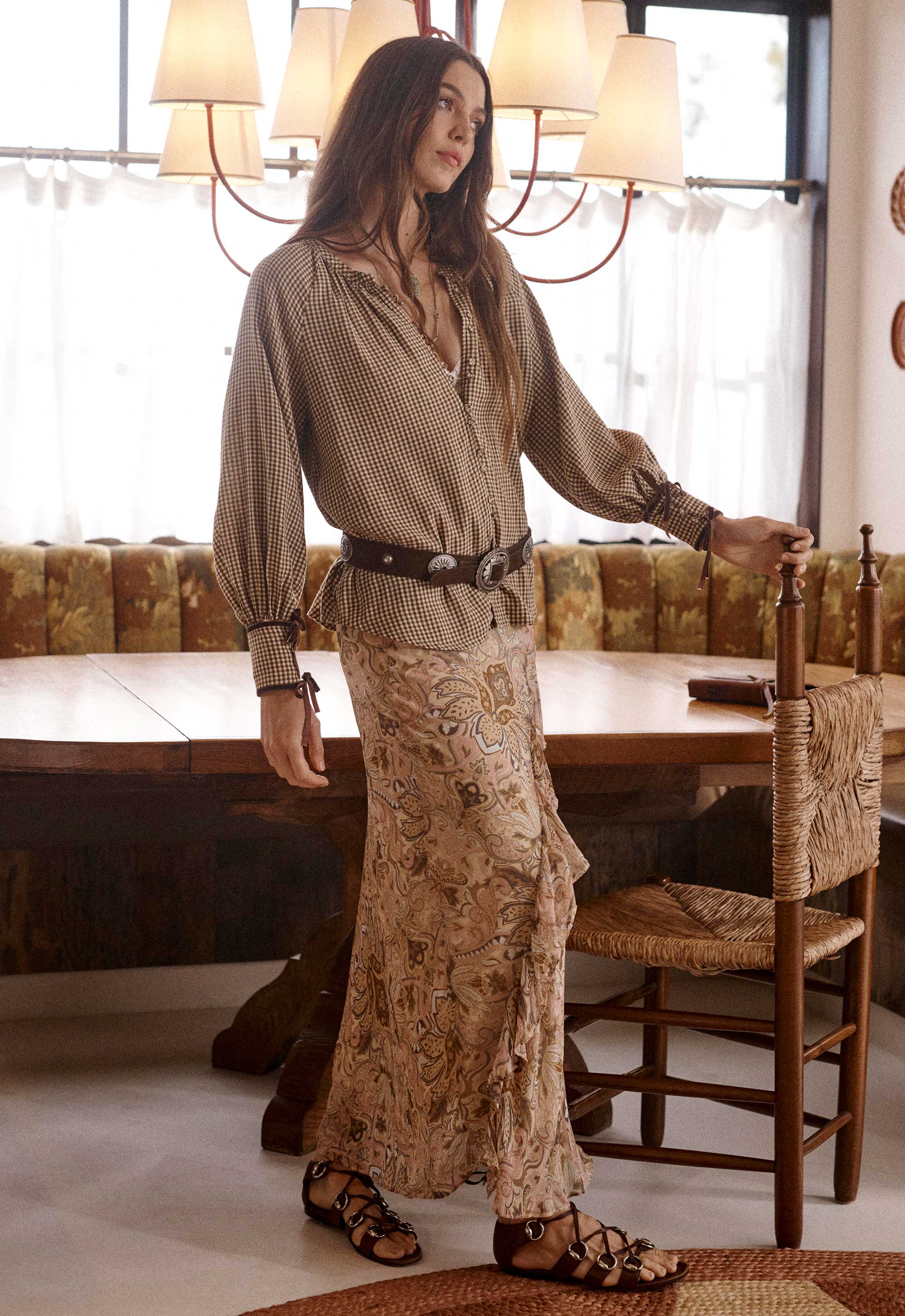 Garden gate blouse, gingham