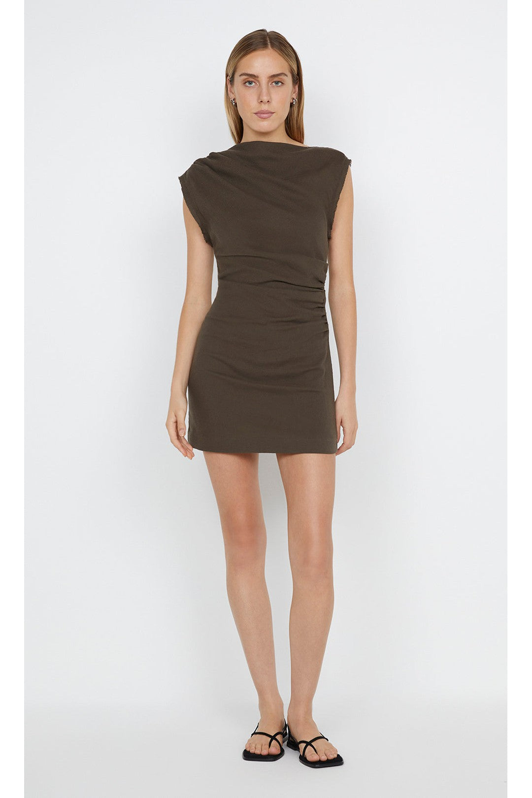 steffi asym mini dress, twig