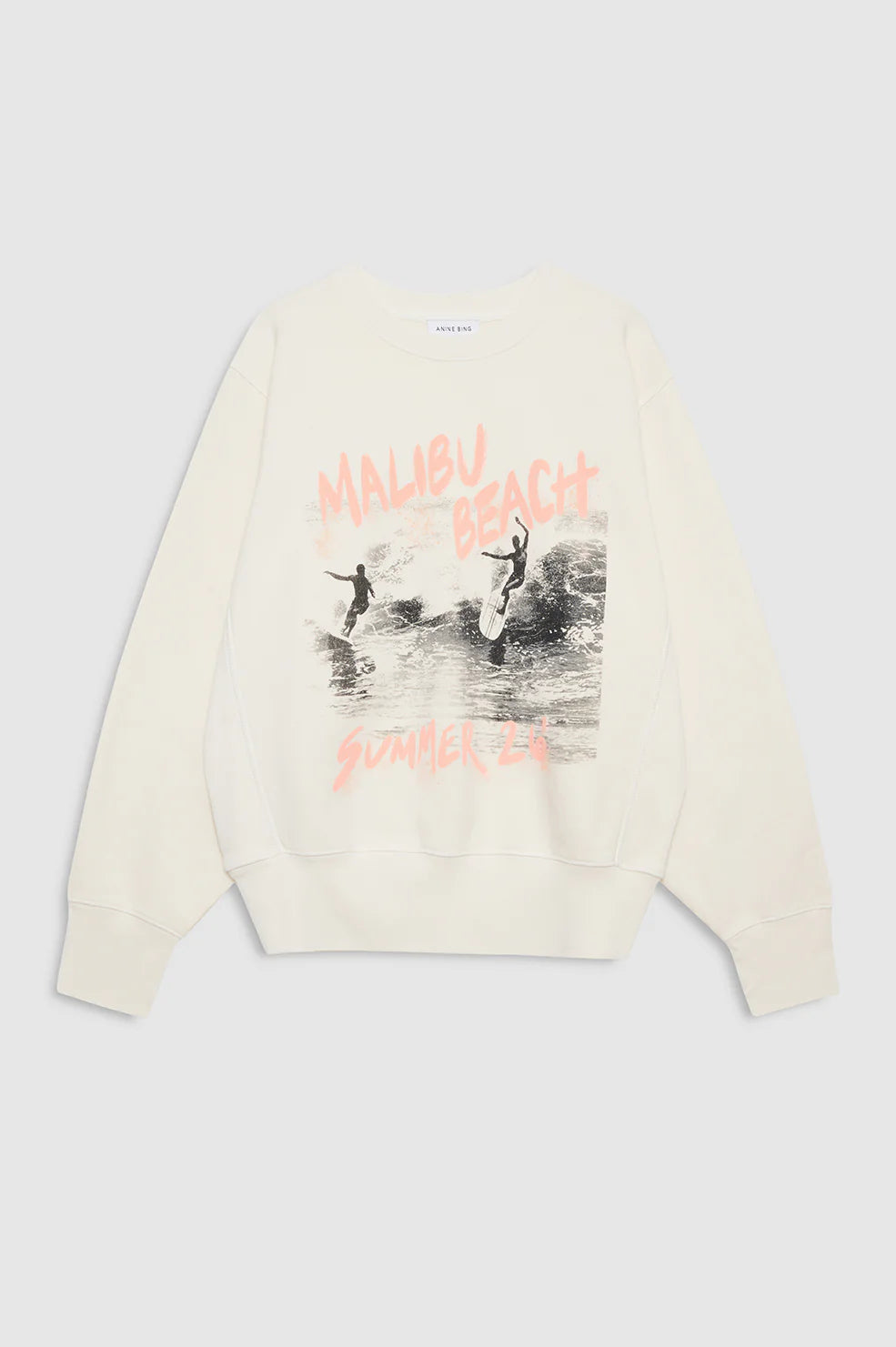 Harry shrunken sweatshirt surfer, washed buttercream