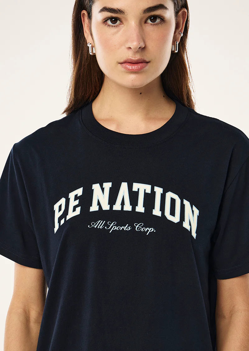 Heritage tee, dark sapphire
