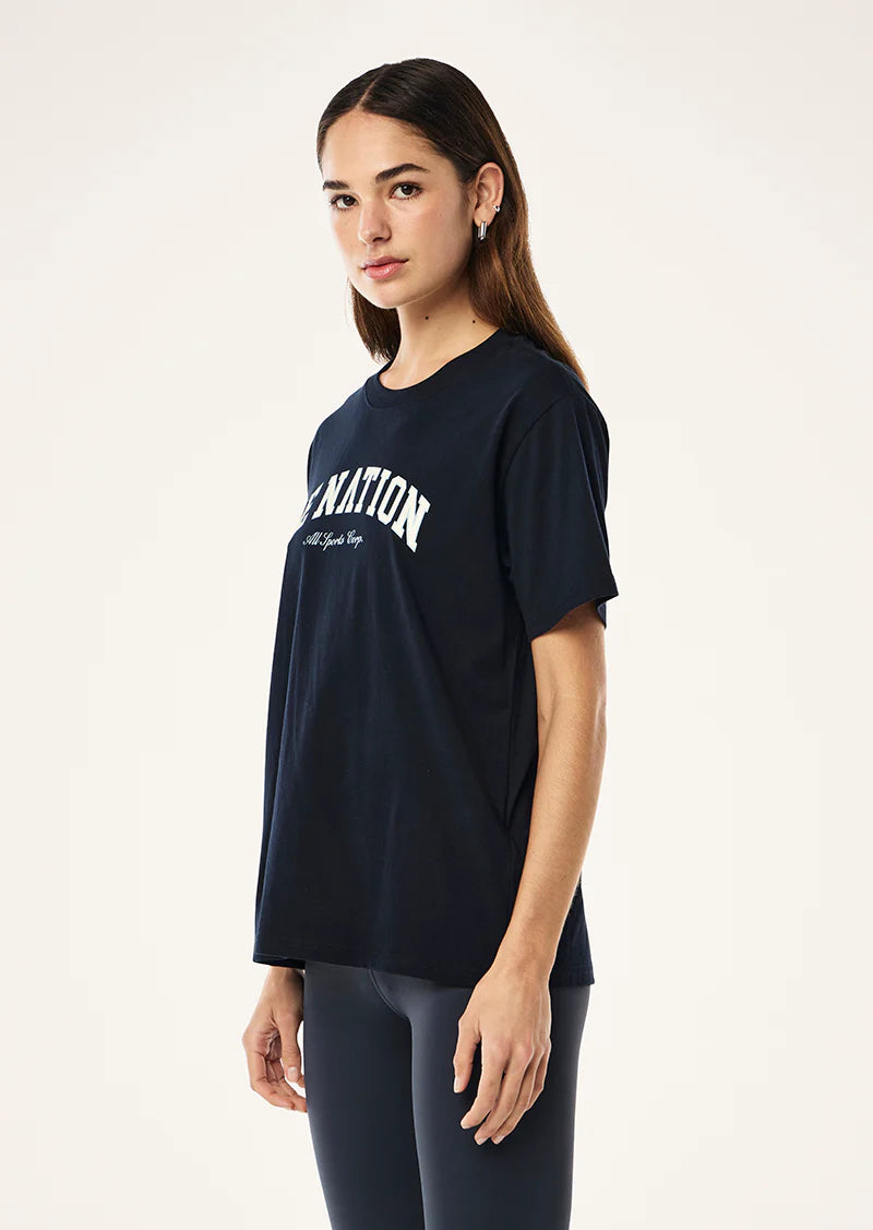 Heritage tee, dark sapphire