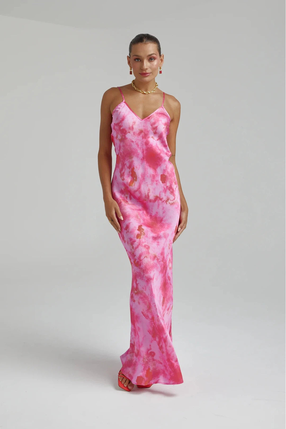 siren dress, hibiscus