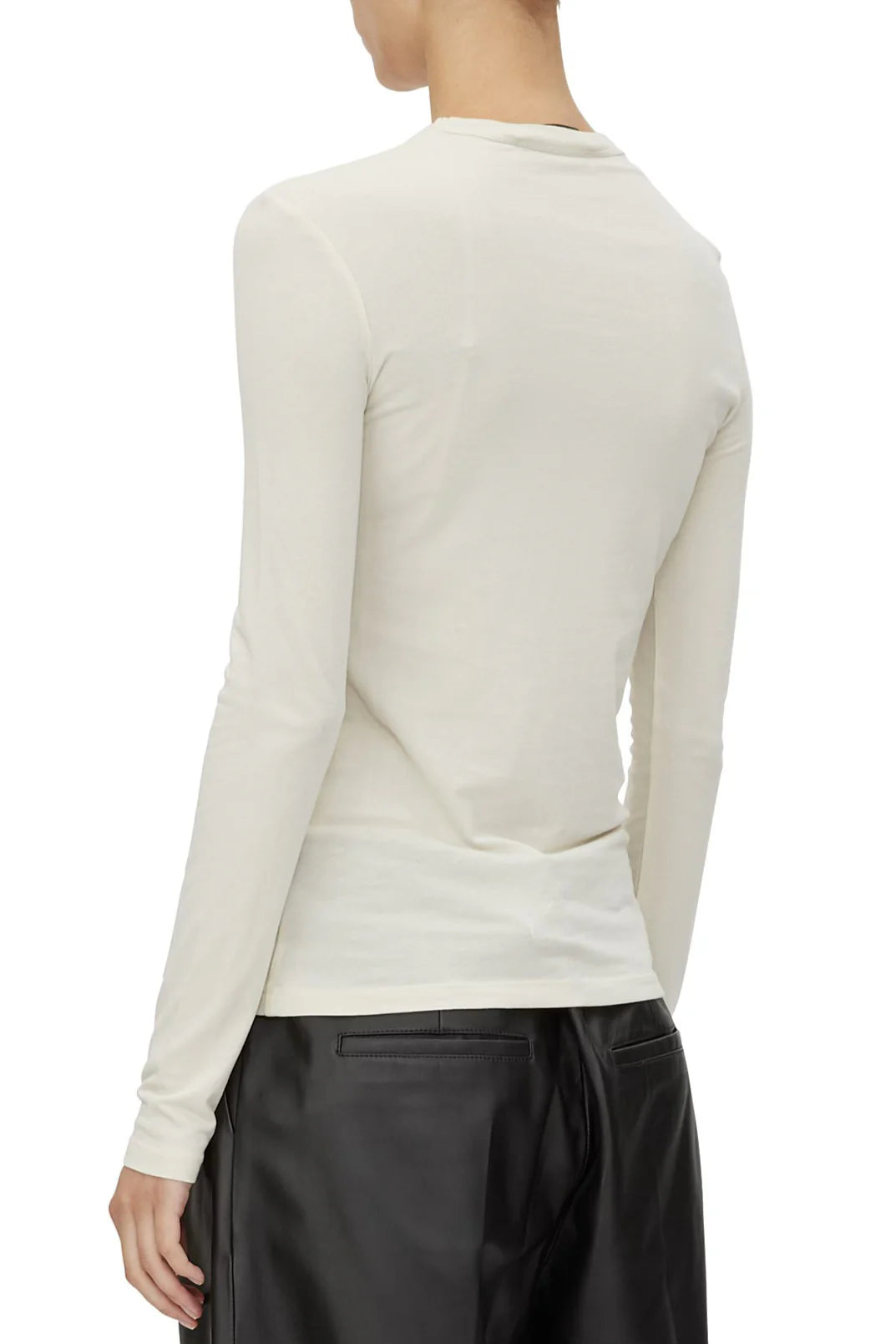 park long sleeve logo top, chalk