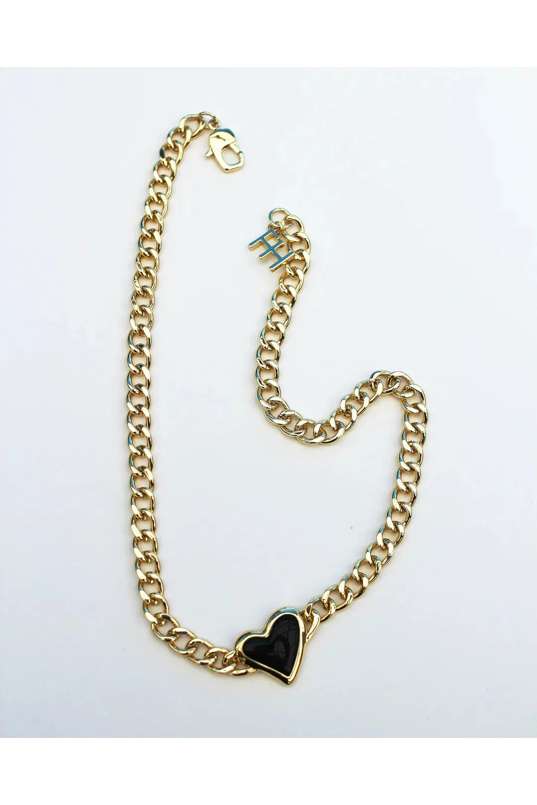 Whitney heart choker, gold