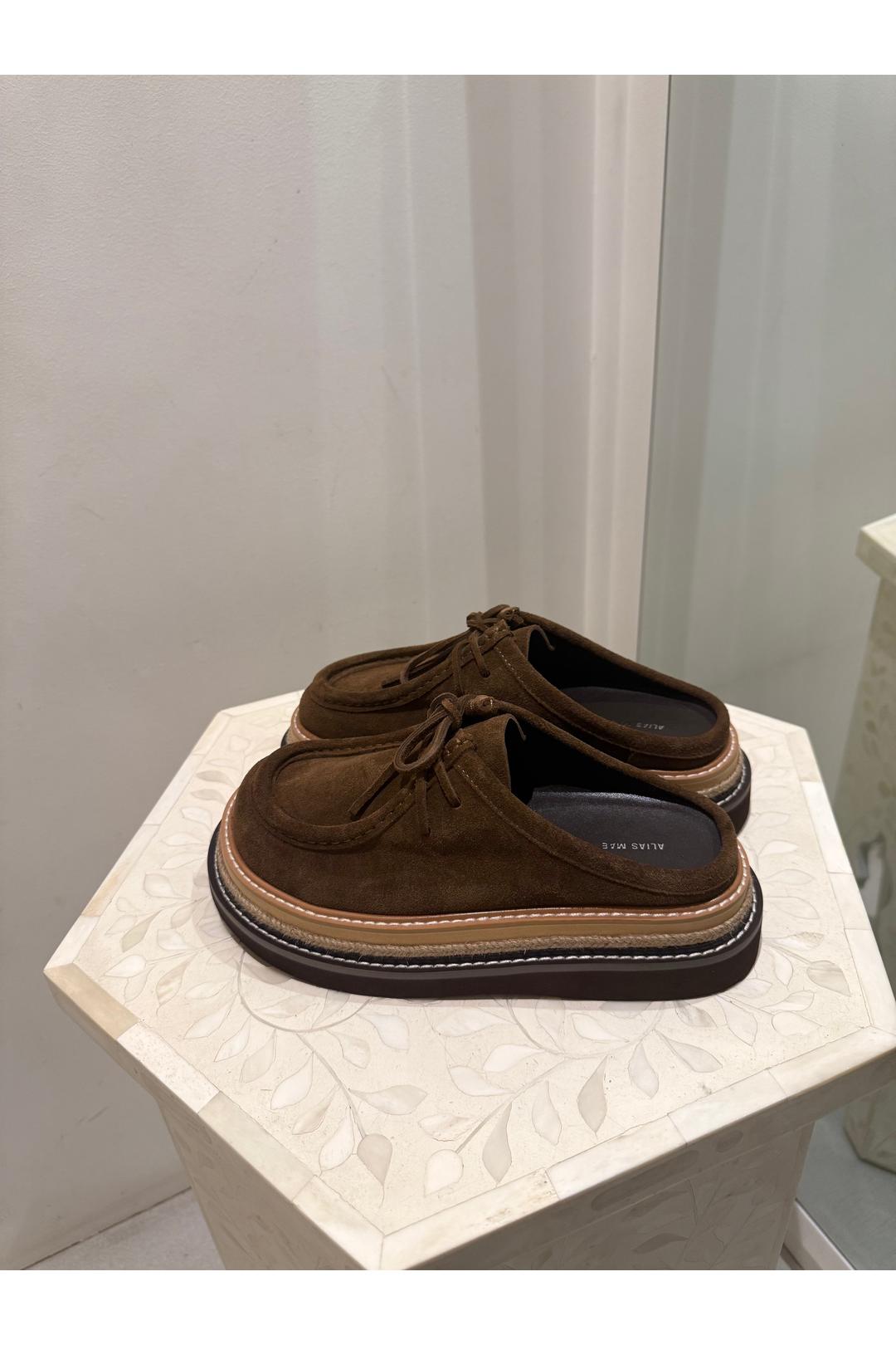 Veronique, chocolate suede