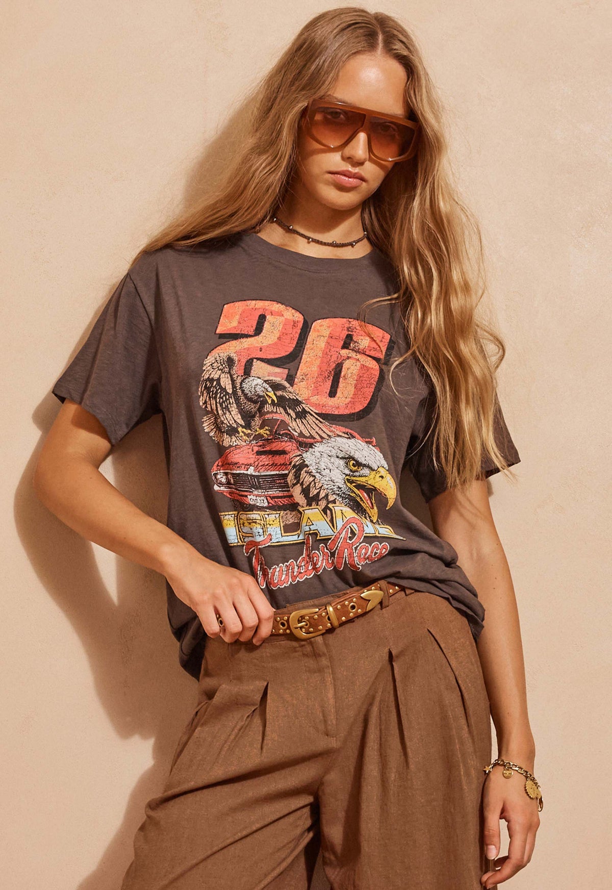 Island thunder tee, charcoal