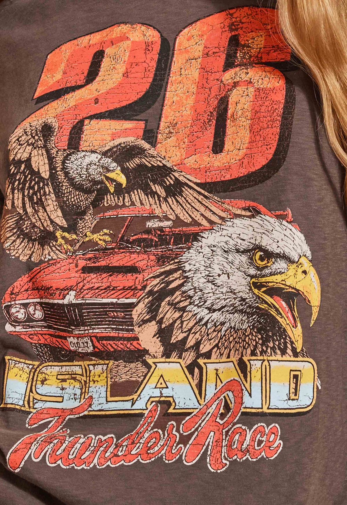 Island thunder tee, charcoal
