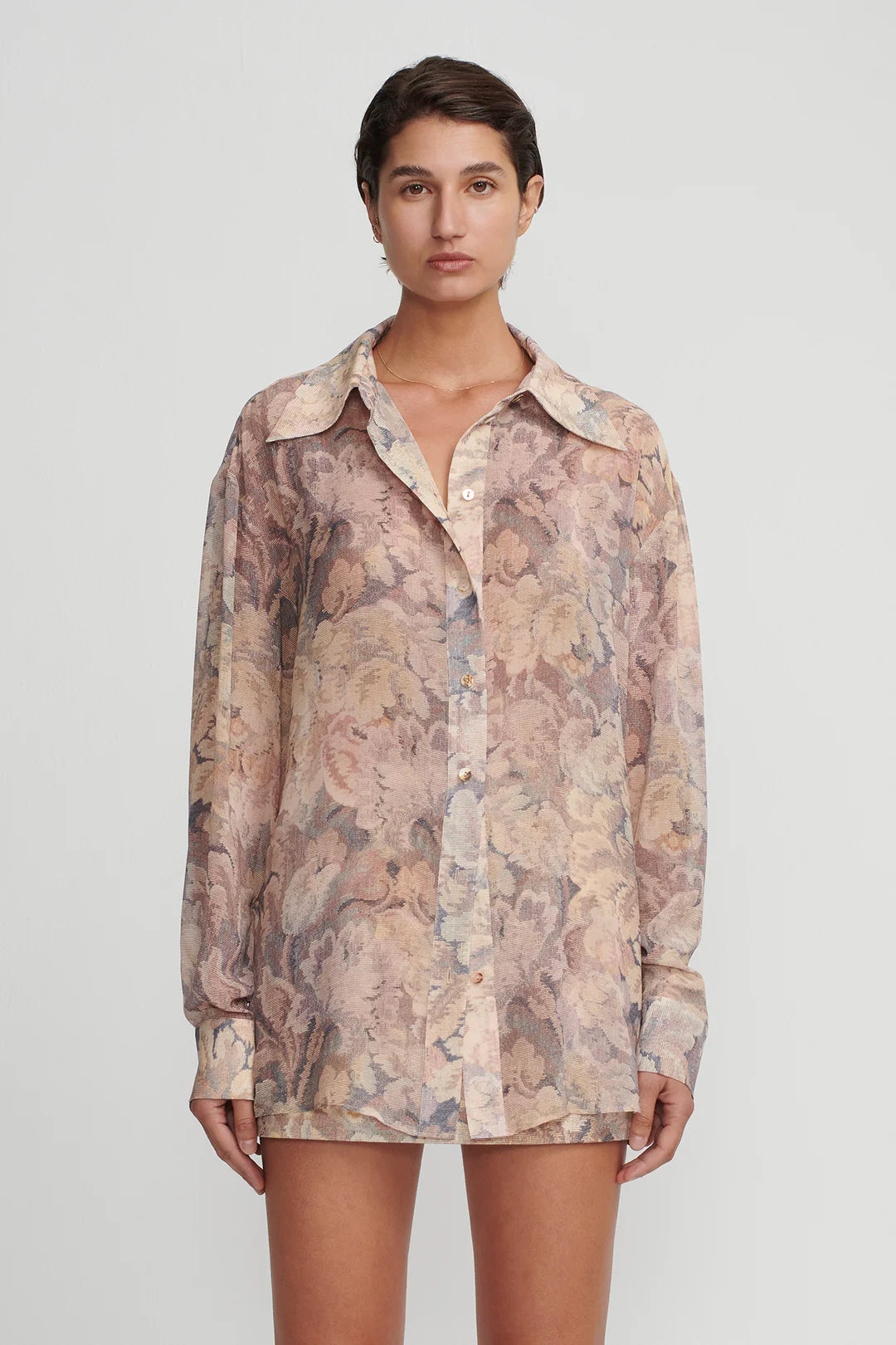 Jude shirt, antique floral