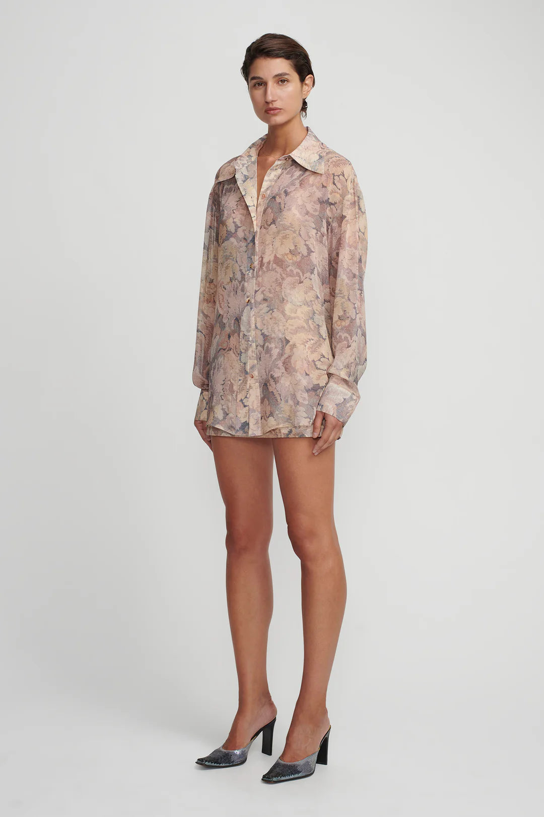 Jude shirt, antique floral