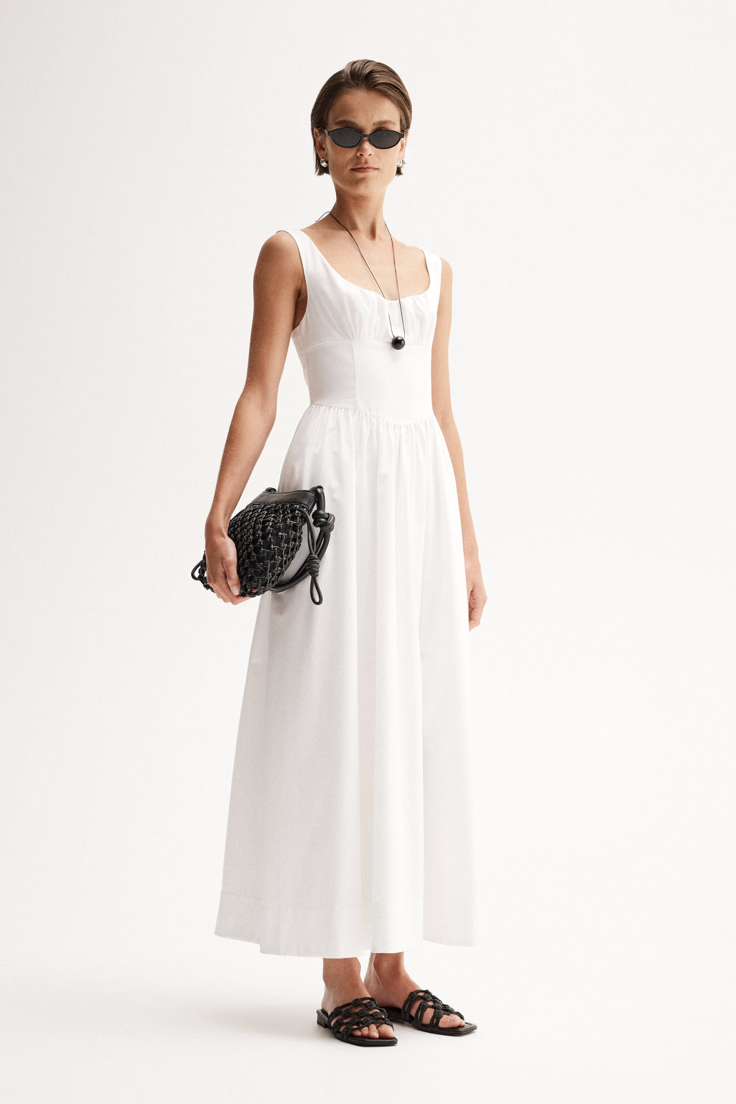 Sonia maxi dress, white