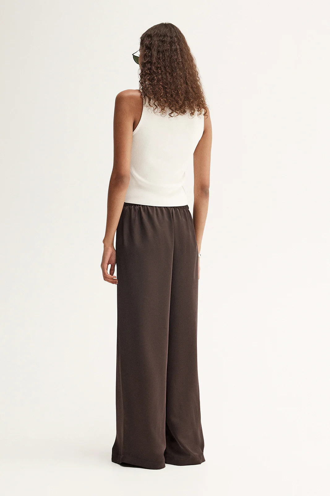 Hayes knit tank, white