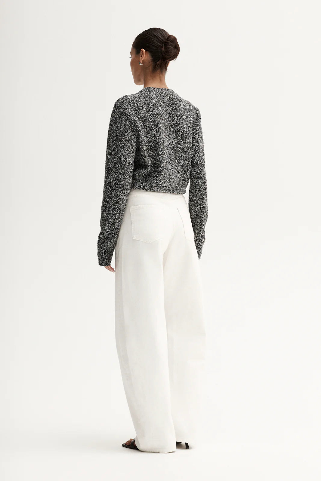 Marnie knit cardigan, black mix
