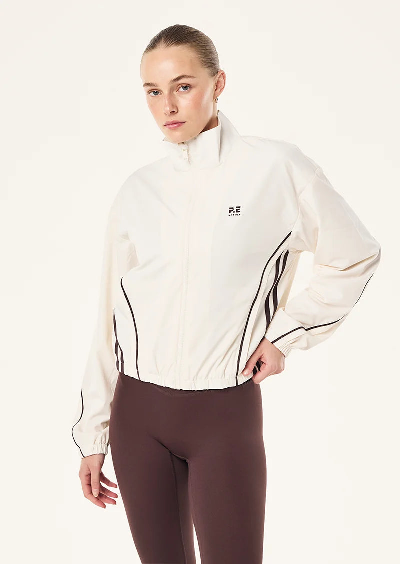 Linear jacket, whisper white