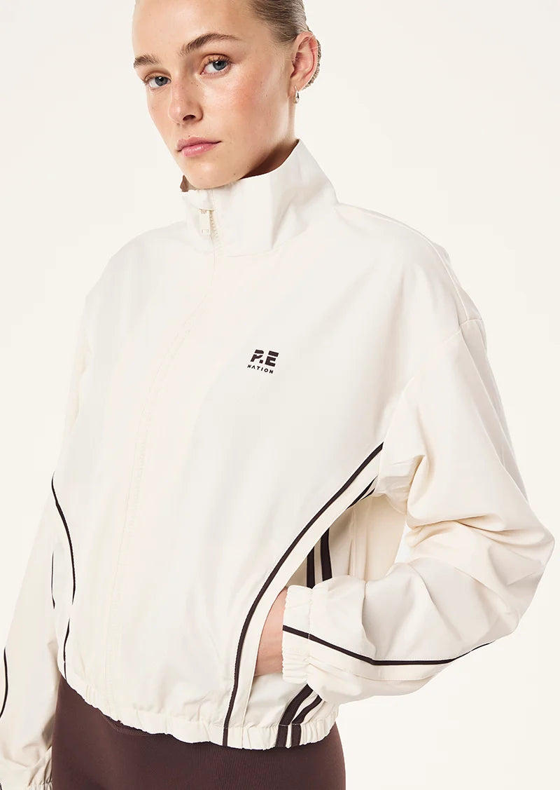 Linear jacket, whisper white