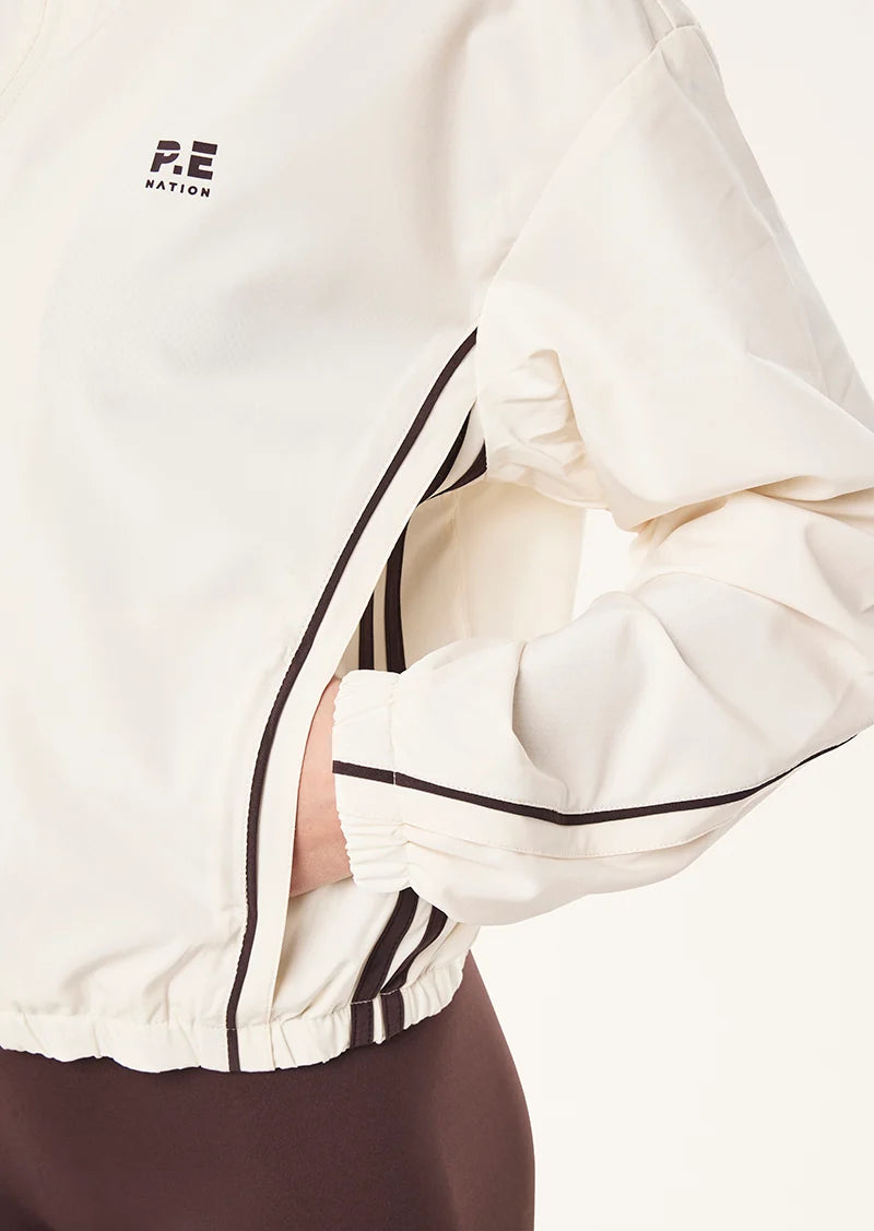 Linear jacket, whisper white