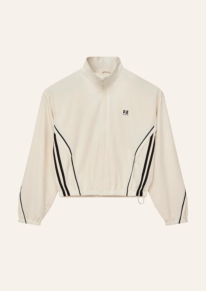 Linear jacket, whisper white