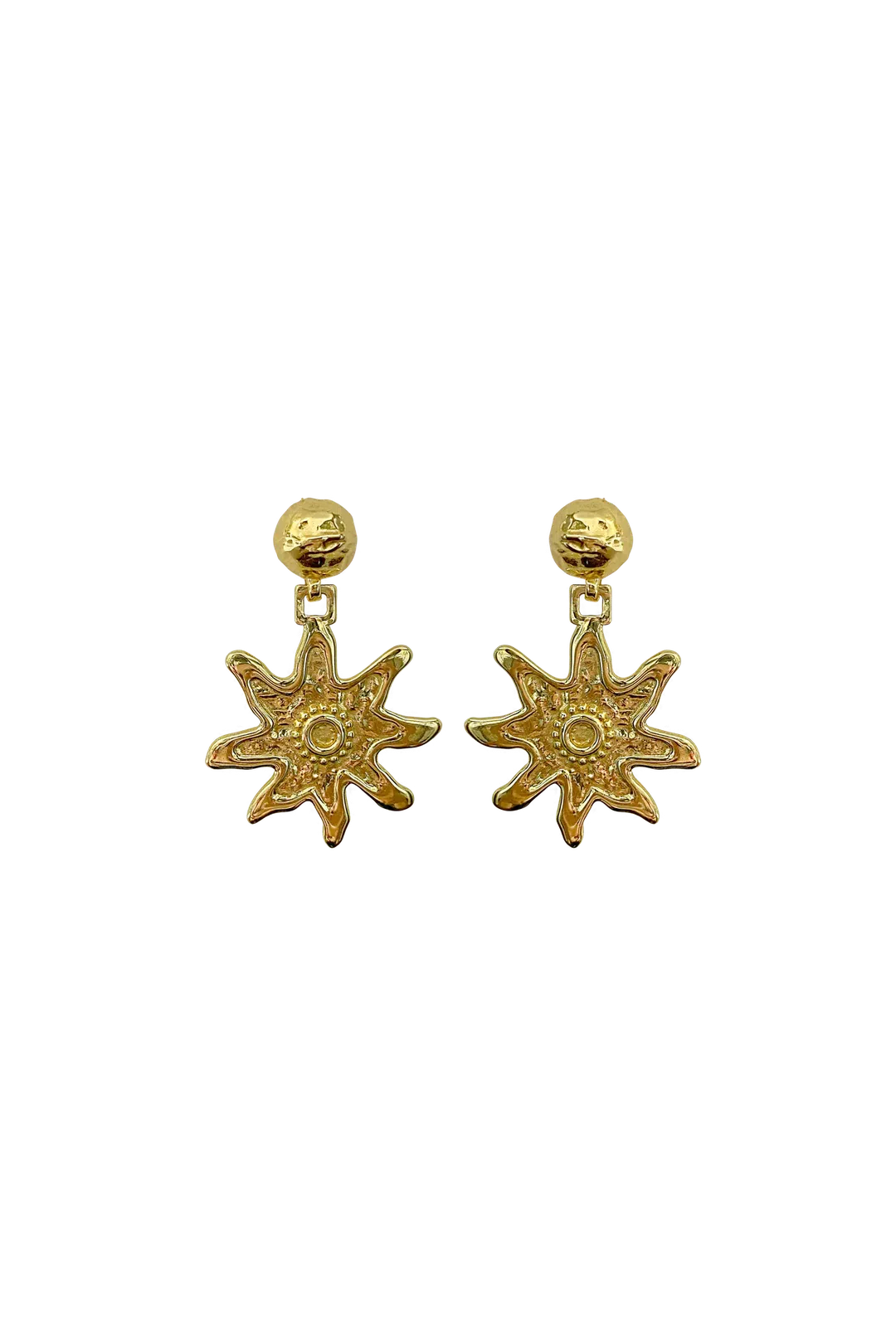 mimi earrings, gold