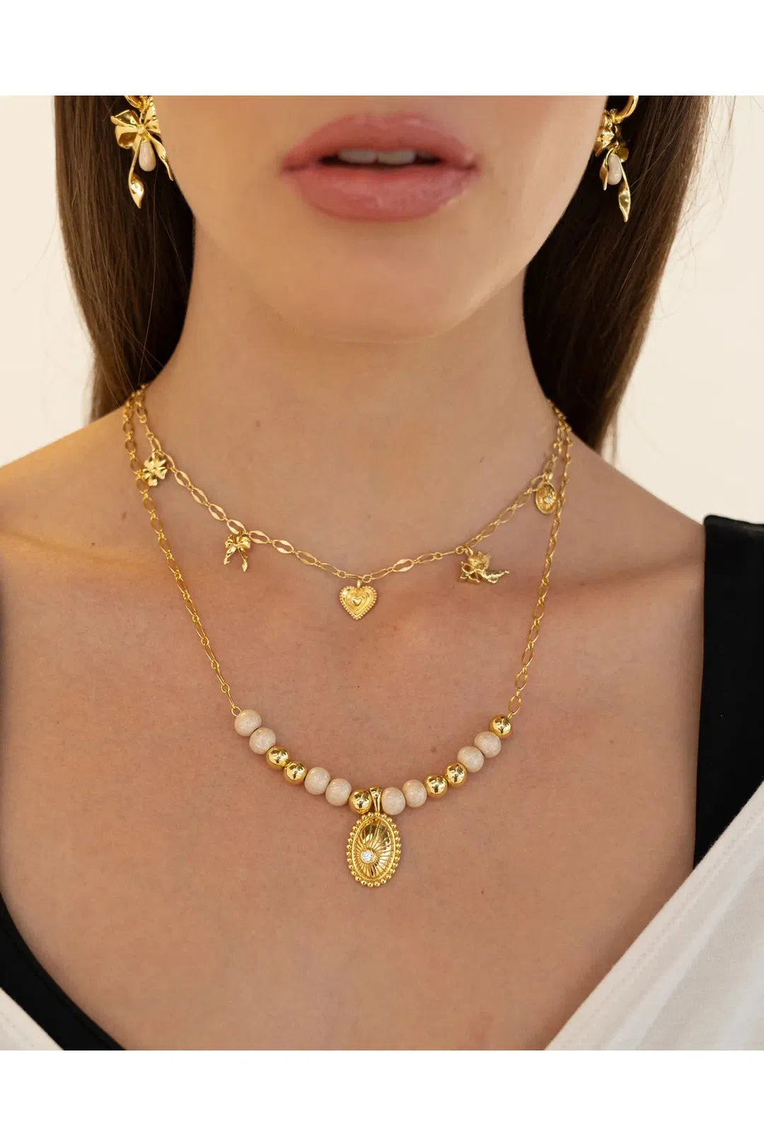 ophelia necklace, gold