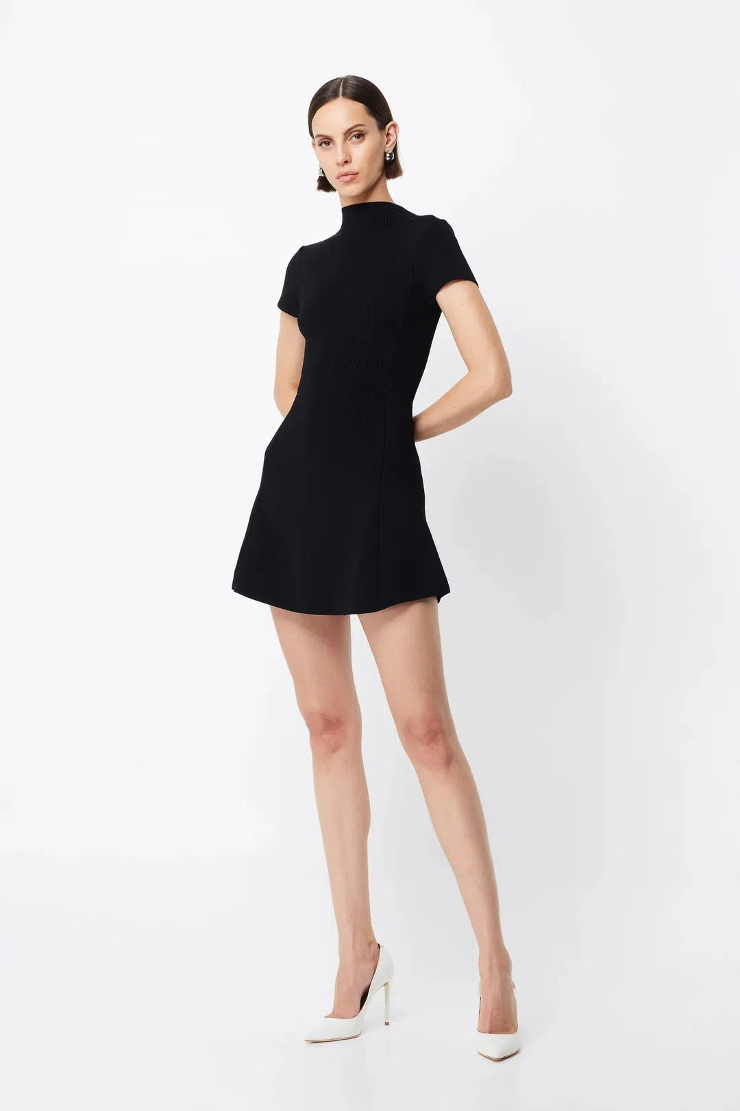 manhattan mini dress, black