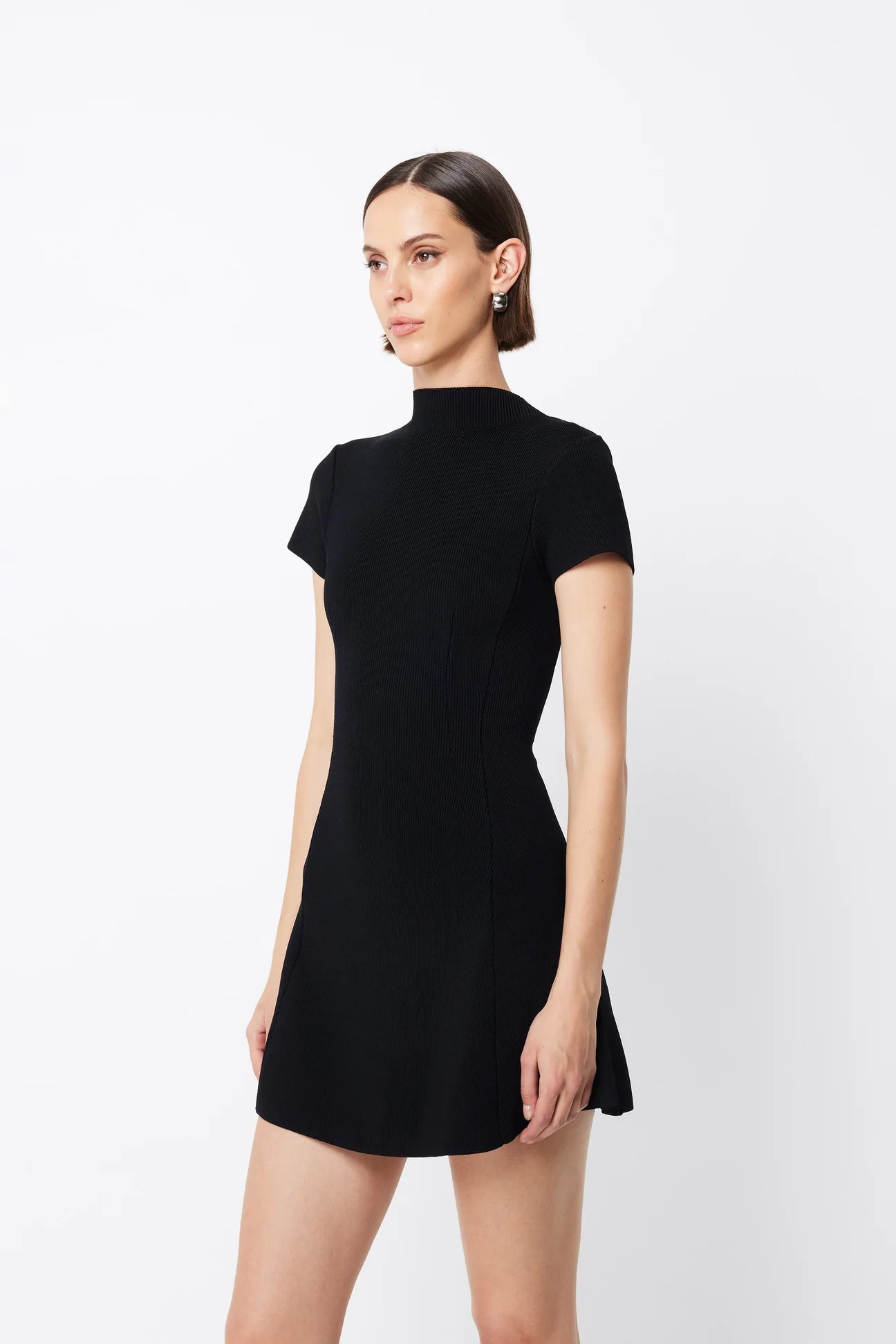 manhattan mini dress, black