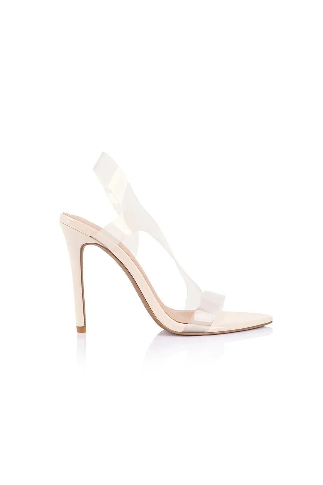 Missy Sandal Ivory Vinylite & Patent Leather