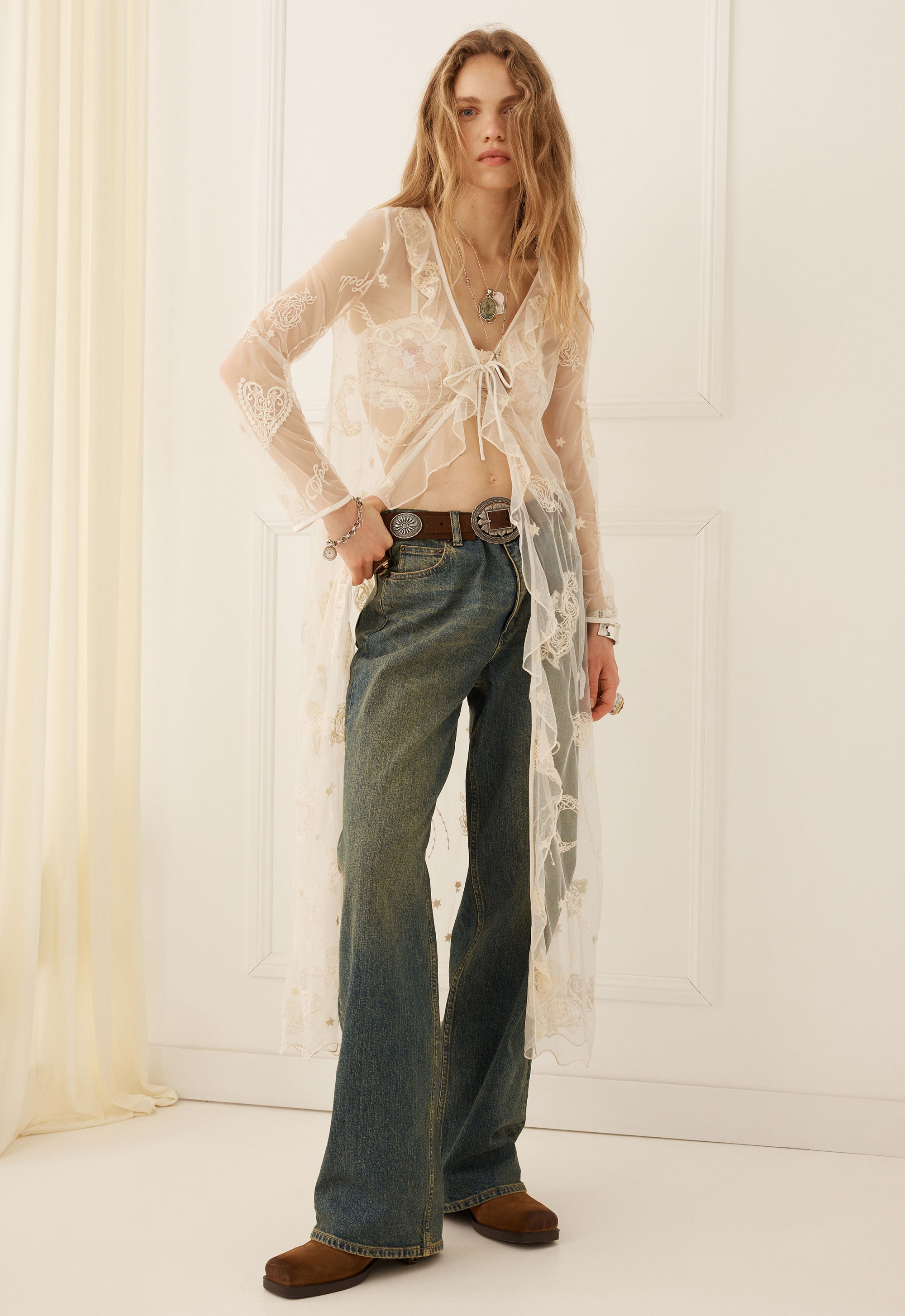 Mooncharm mesh duster
