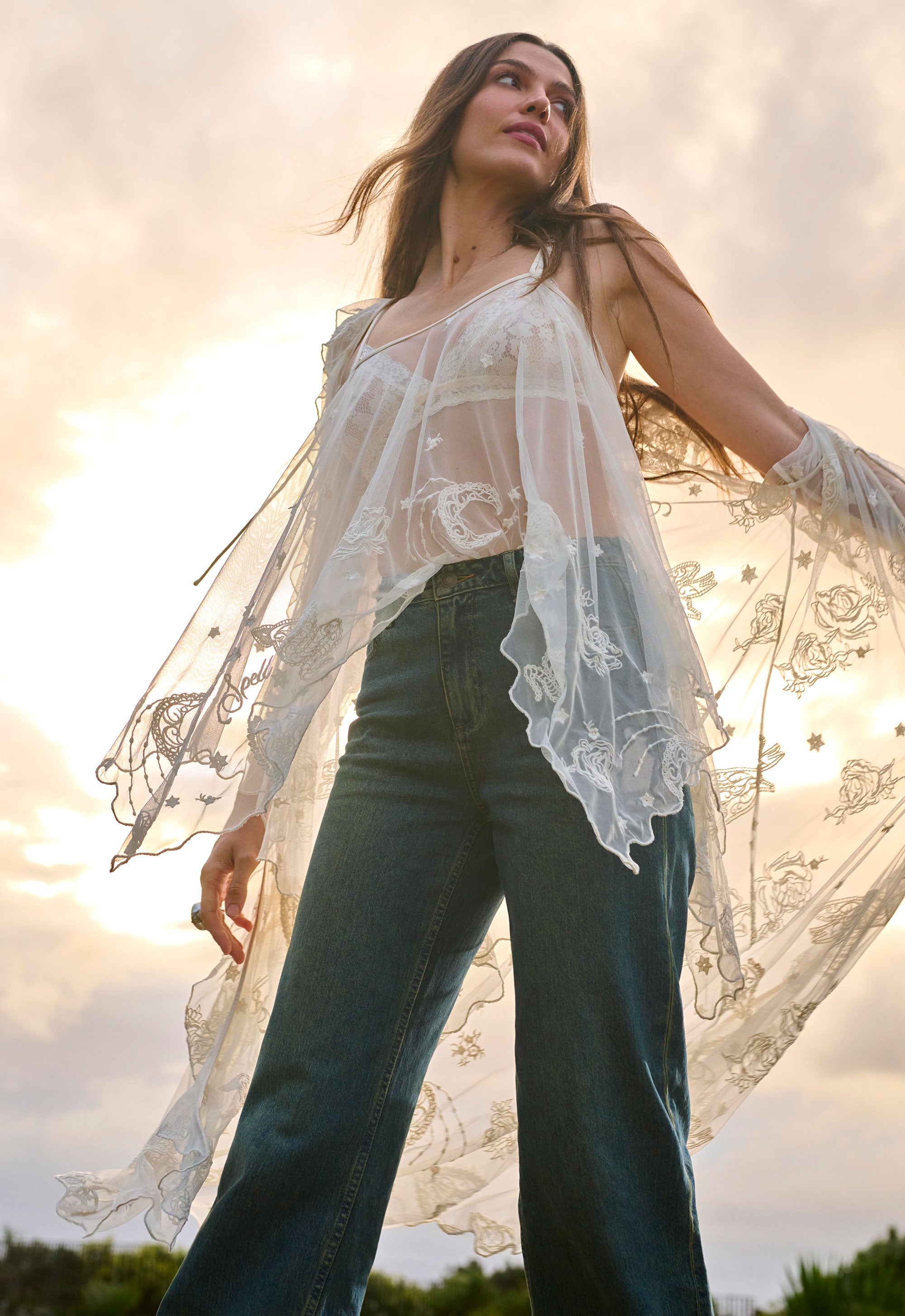 Mooncharm mesh duster