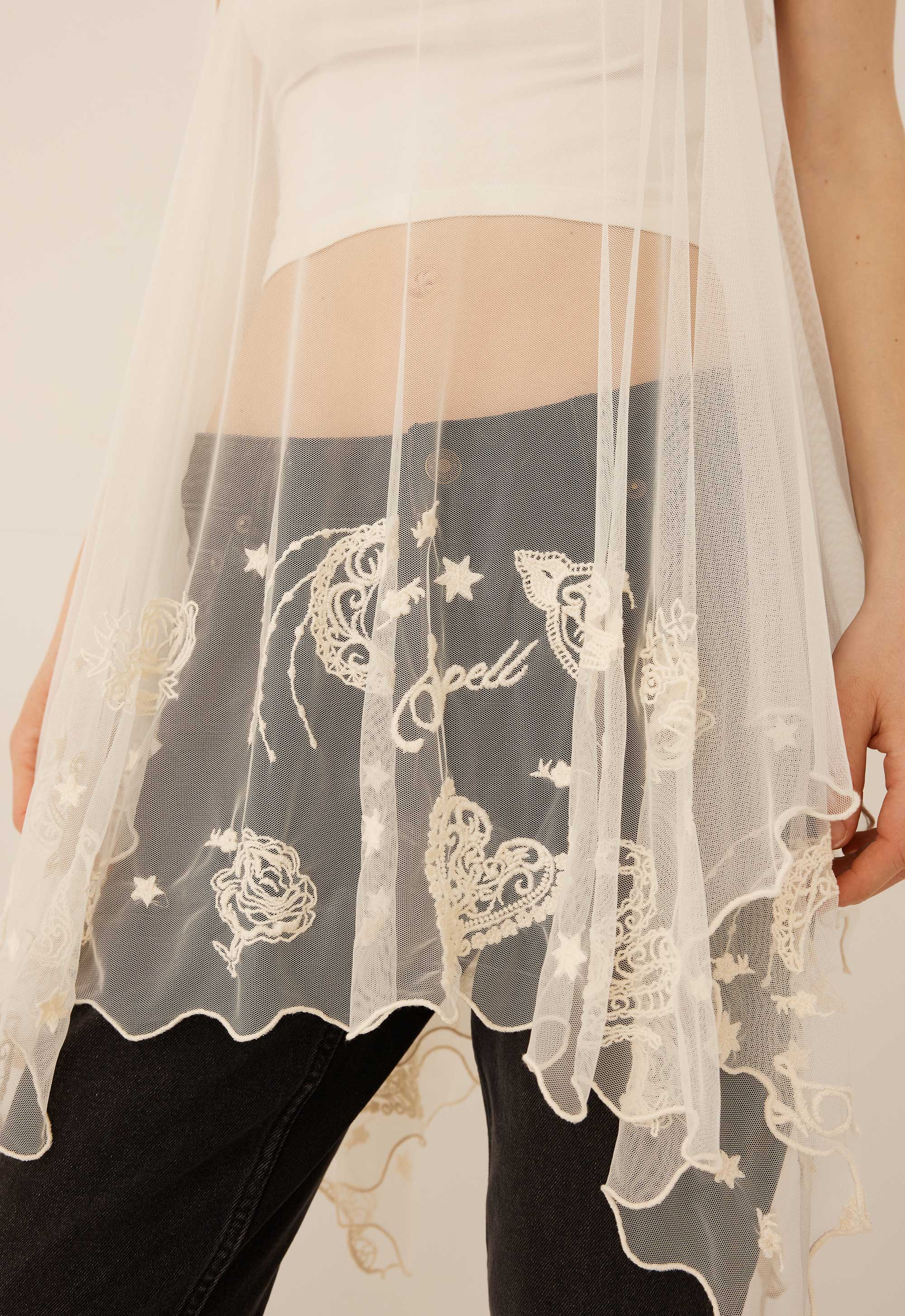 Mooncharm mesh hankie cami