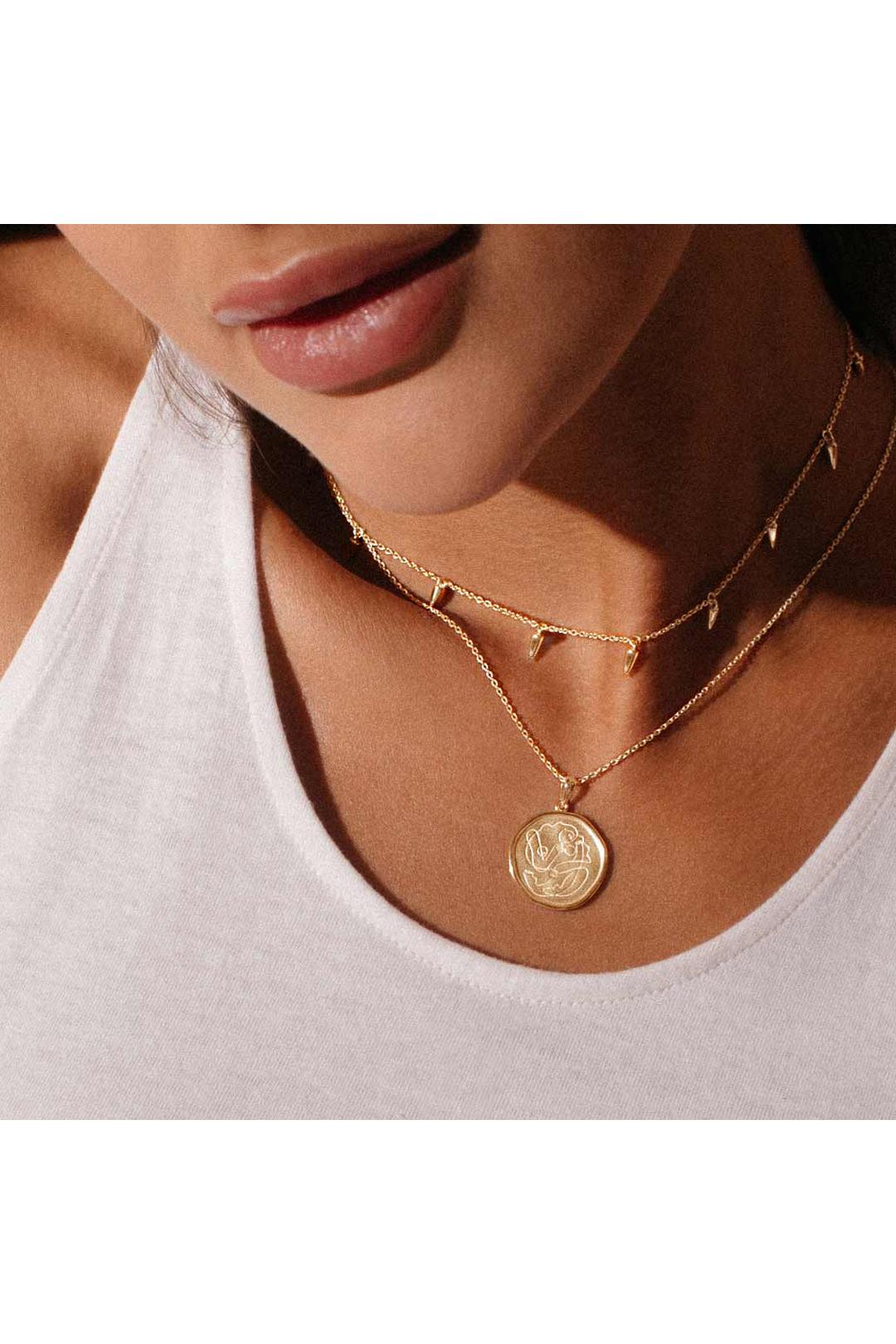 Motherhood Necklace in 18KT Yellow Gold Plate