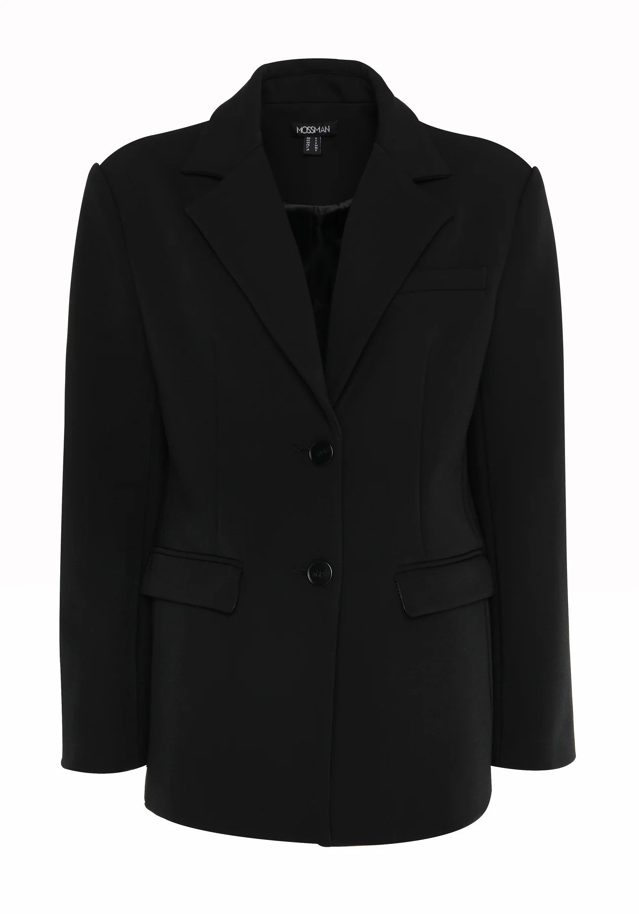 boston single breasted blazer, black