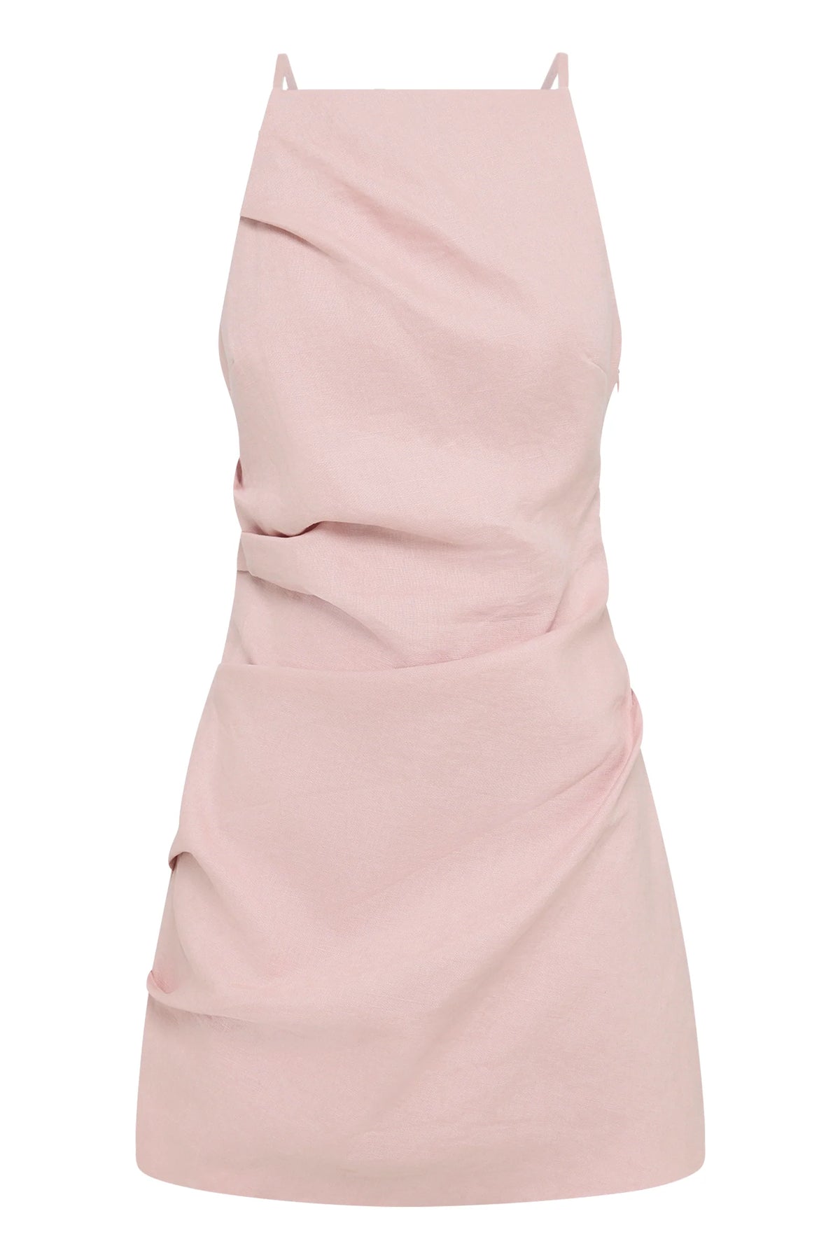 Talitha linen mini dress, blush