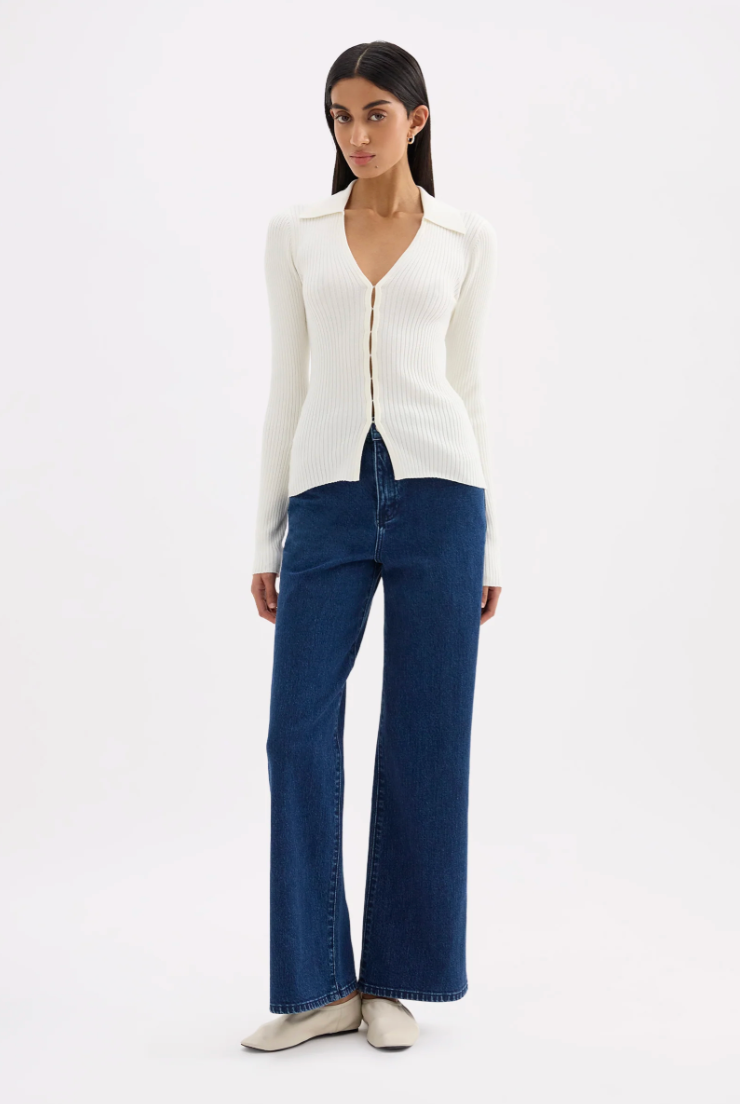Odette knit top, salt