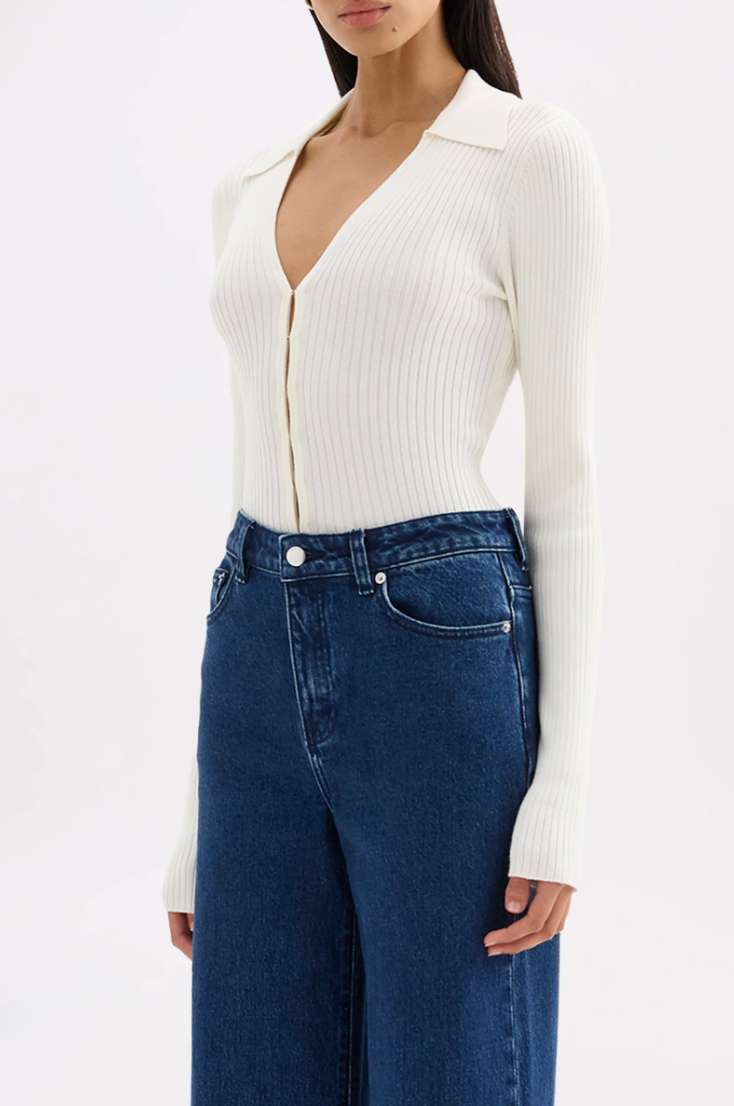 Odette knit top, salt