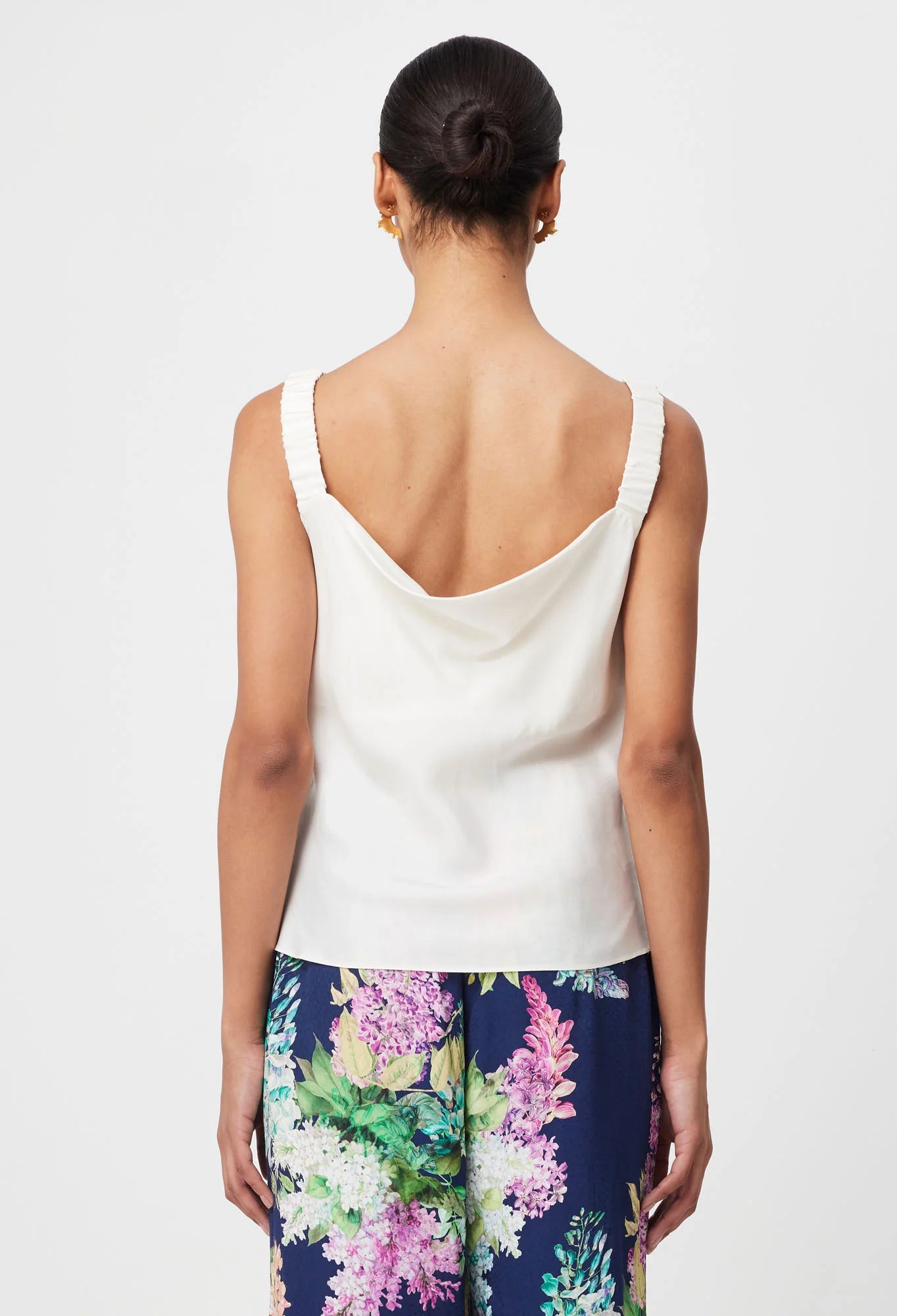 Delray reversible cupro cami, Ivory